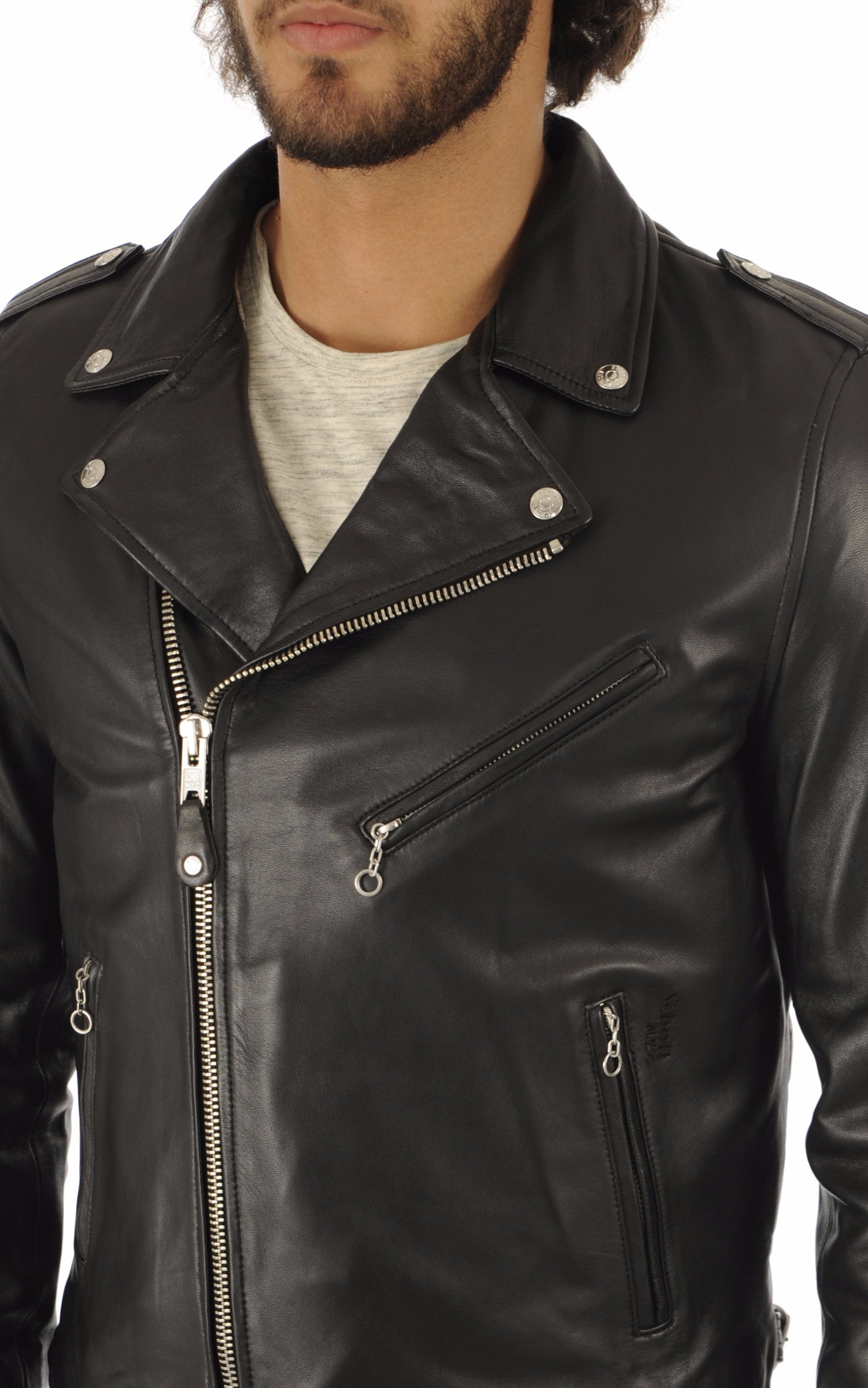 A "LC1140" Noir Schott Blouson Homme details photo