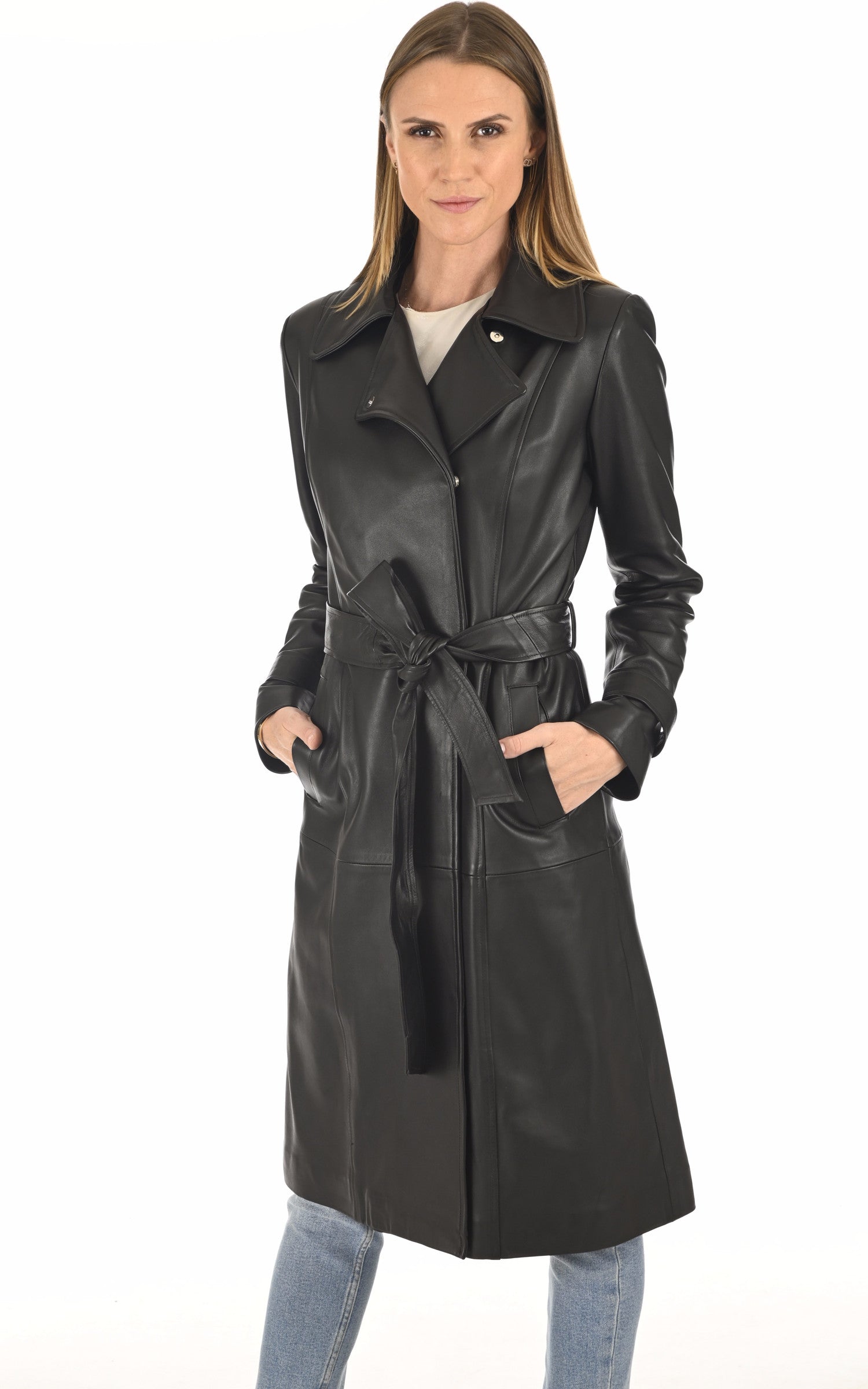 A "FAY FF" Noir La Canadienne 7/8 Femme closed photo