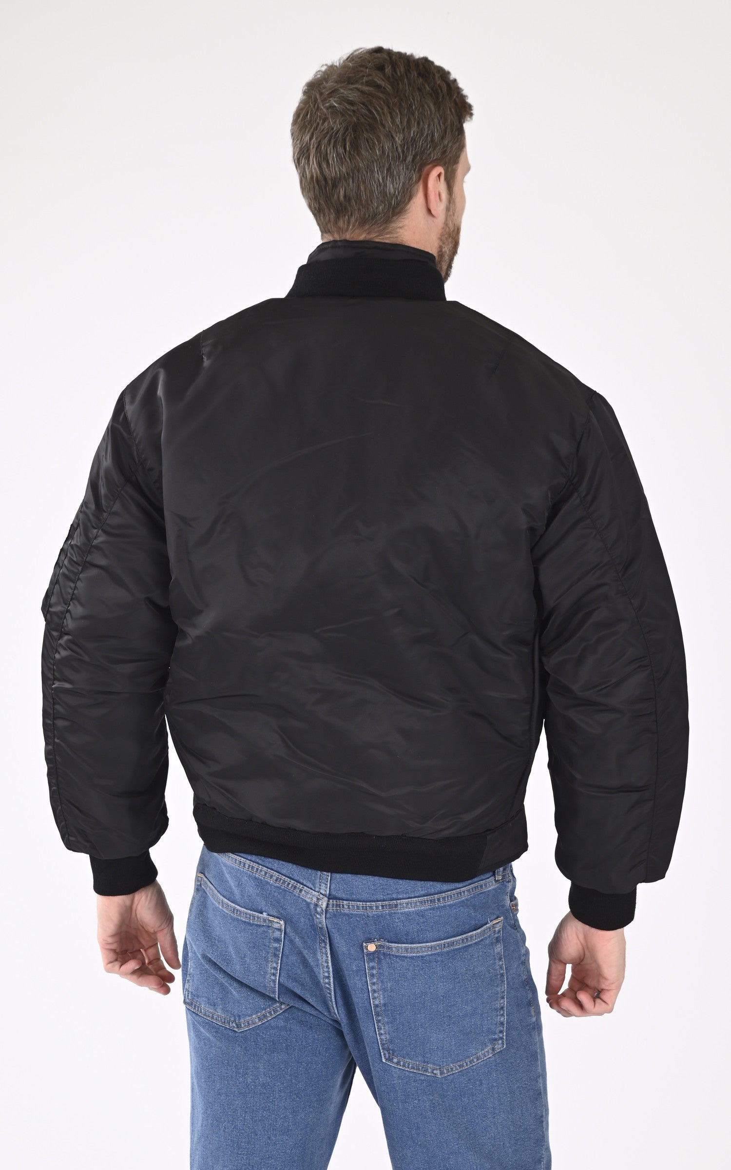 A "FLYER90RS" Noir Schott Bombardier Homme back photo 4