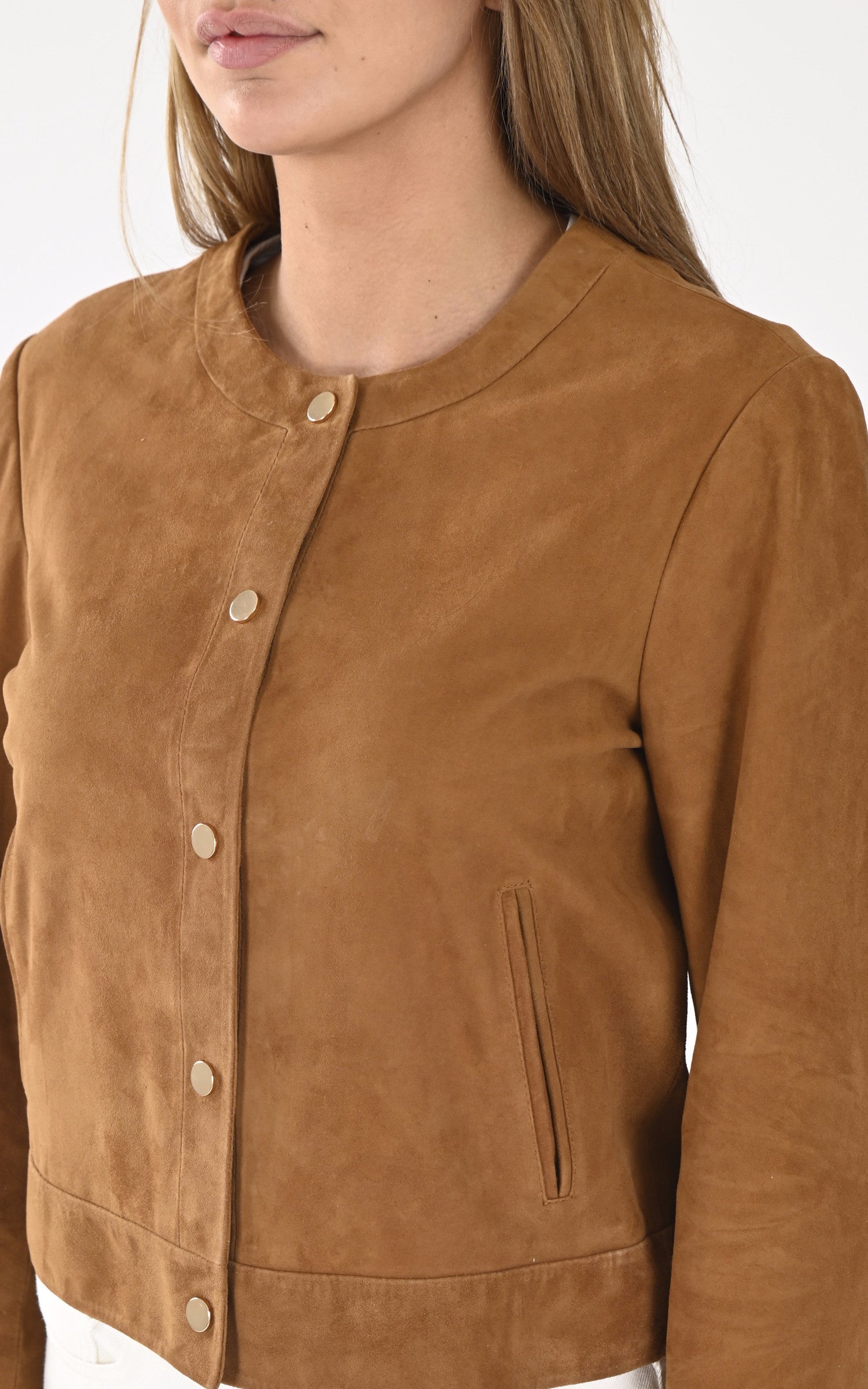 A "MARION VS" Cognac Serge Pariente Veste Femme details photo