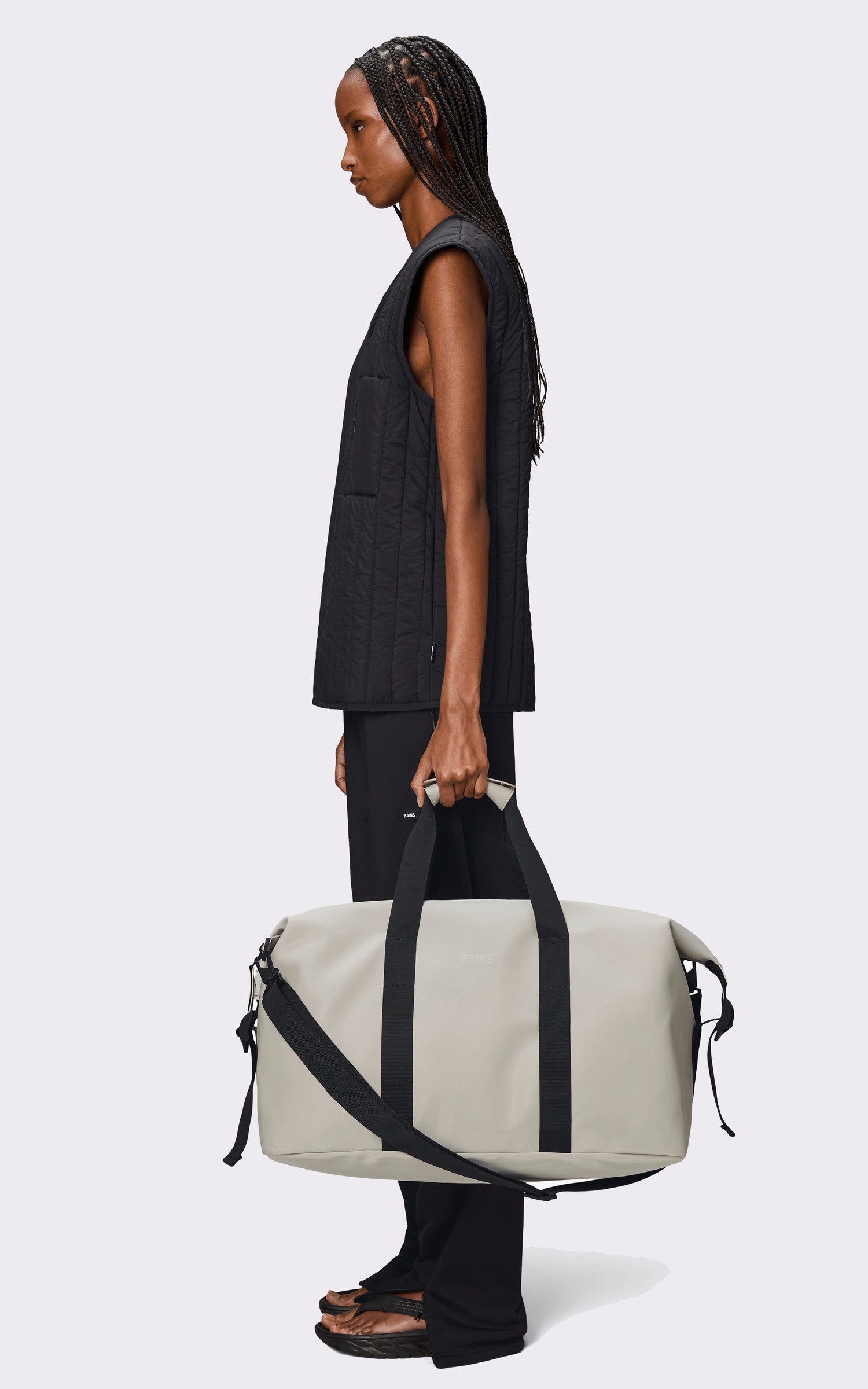 A "14200 WEEK-END BAG" Gris Rains Sac Mixte back photo