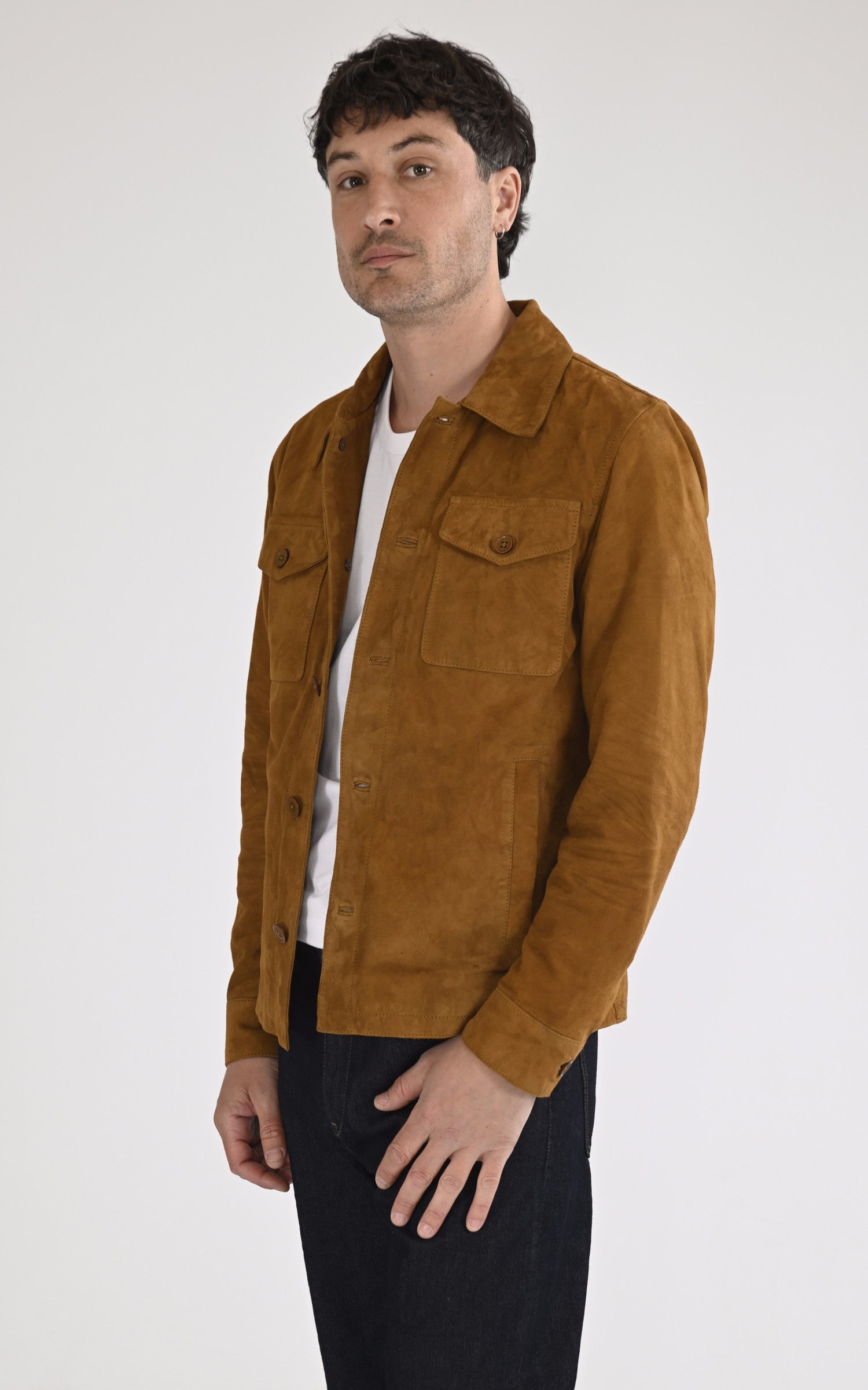 A "HOUSTON 104150" Cognac Daytona 73 Chemise Homme opened photo