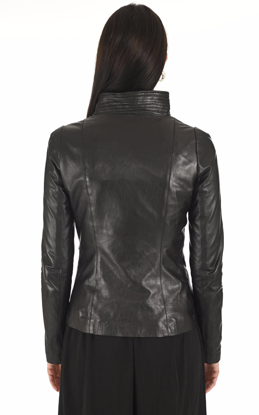 A "ATHENA" Noir La Canadienne Blouson Femme opened photo