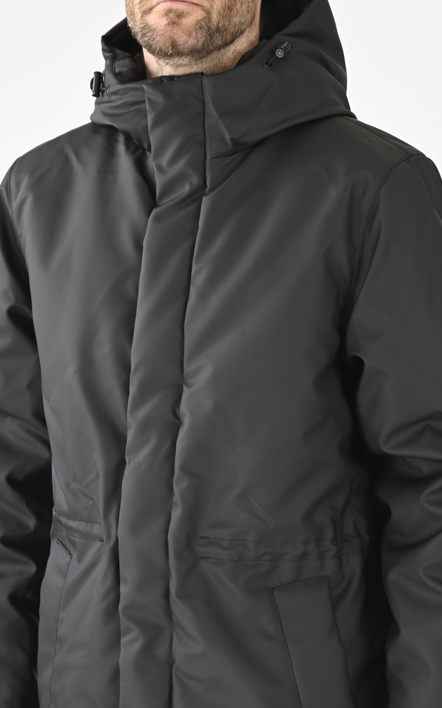 A "15940 ASKIM LONGER" Noir Rains 3/4 Mixte details photo 5