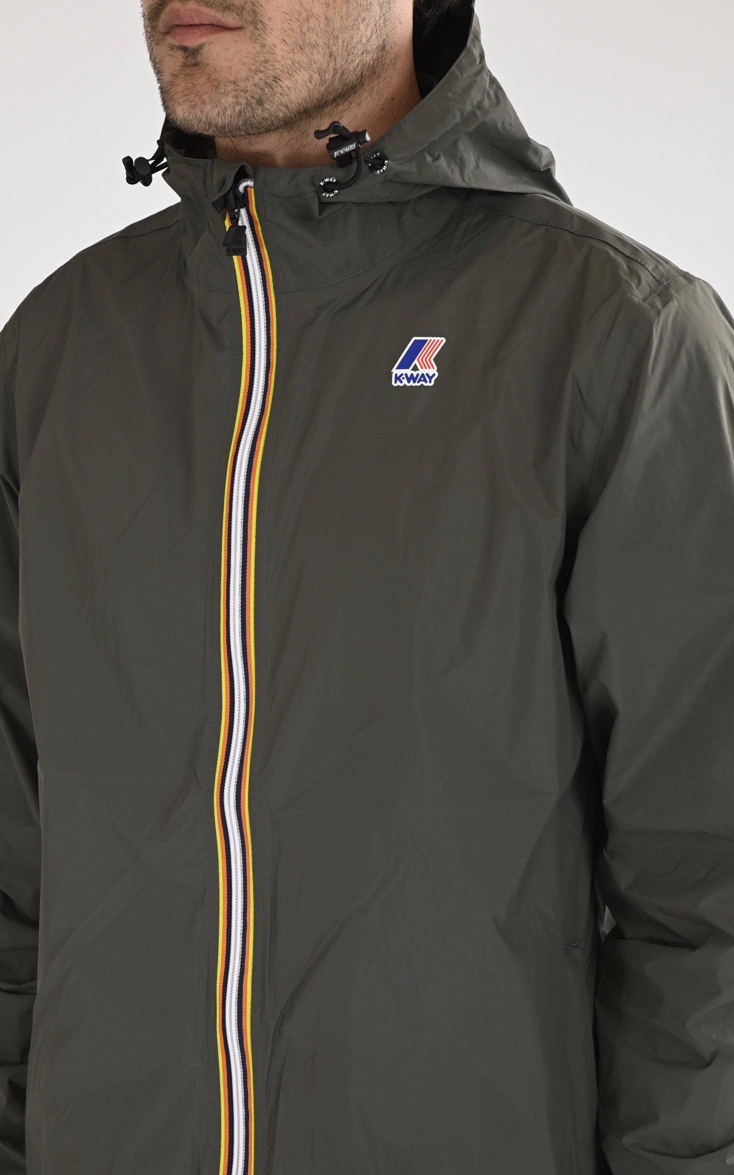 A "CLAUDE K2123ZW" Kaki K-Way Blouson Mixte details photo 5