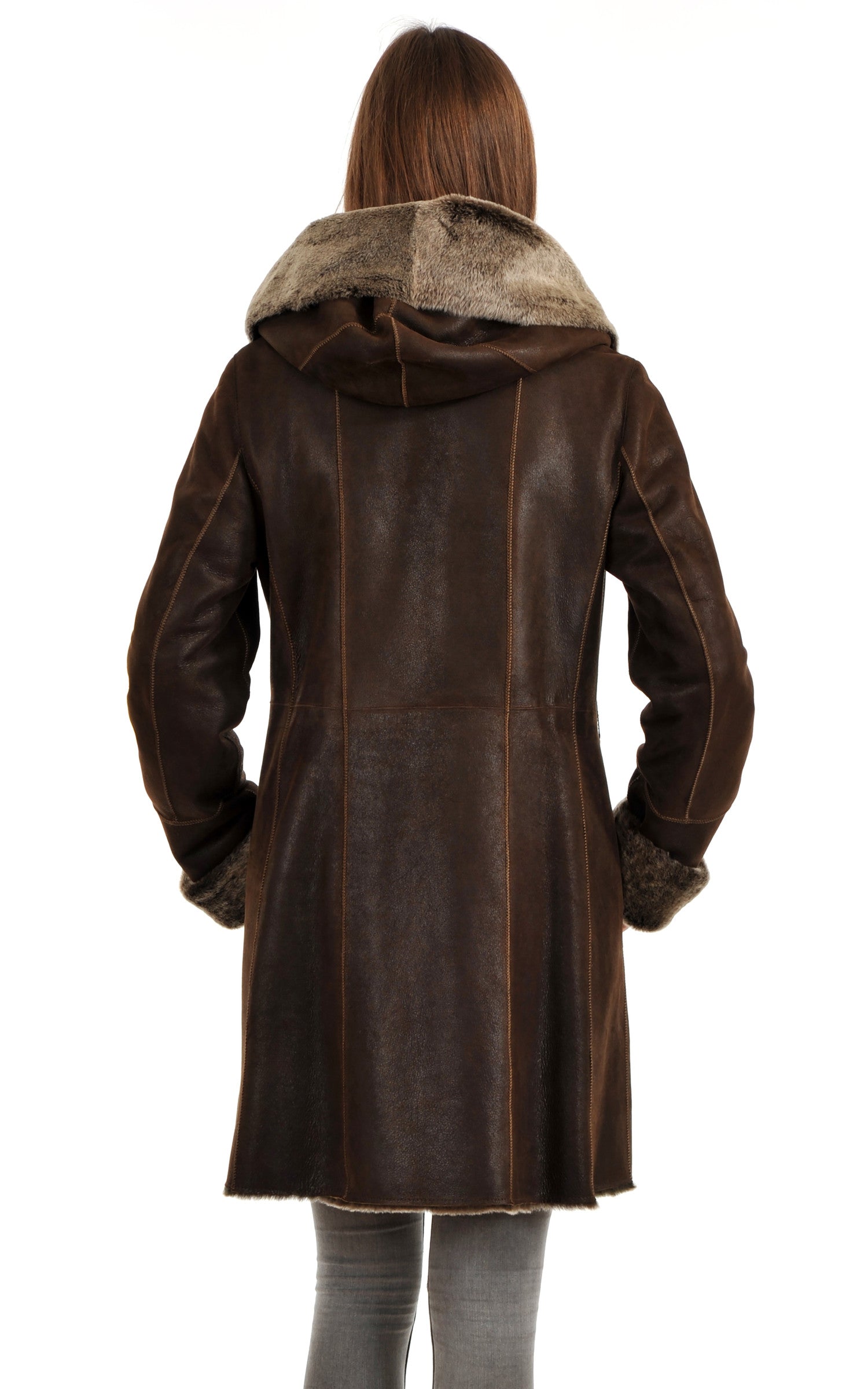 A "WD9013 ESP" Marron La Canadienne 3/4 Femme back photo