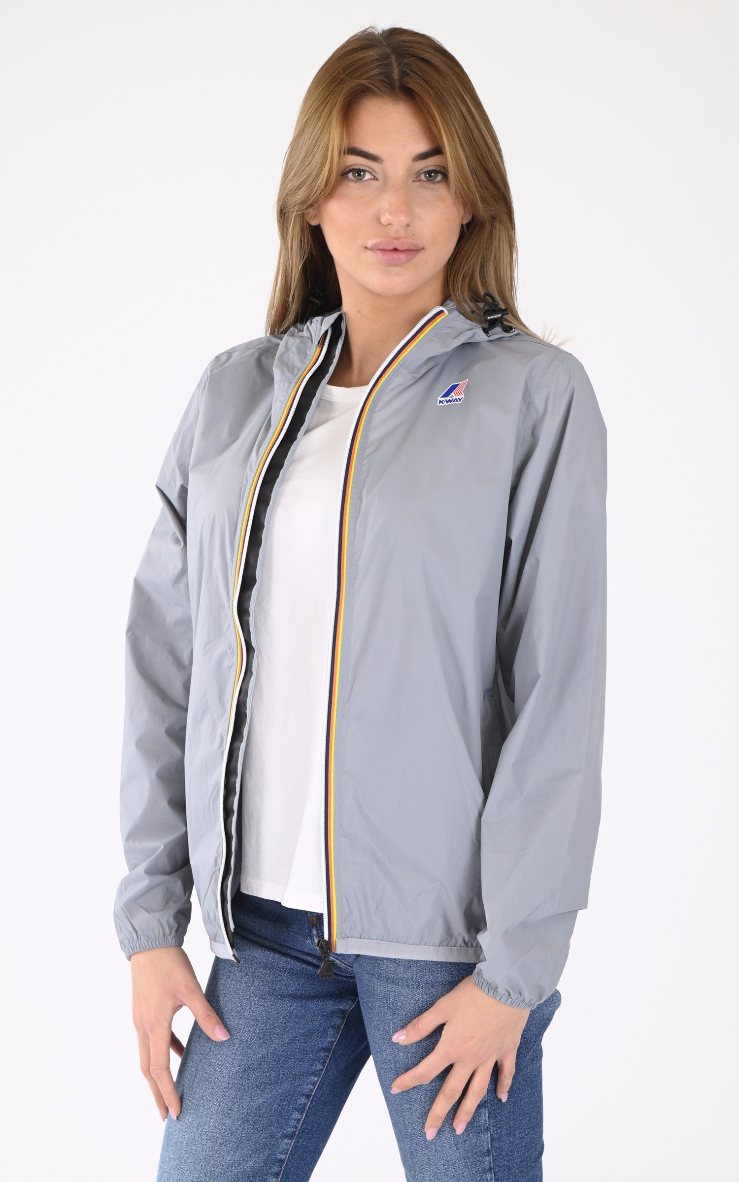 A "CLAUDE K2123ZW" Gris K-Way Blouson Mixte opened photo 2