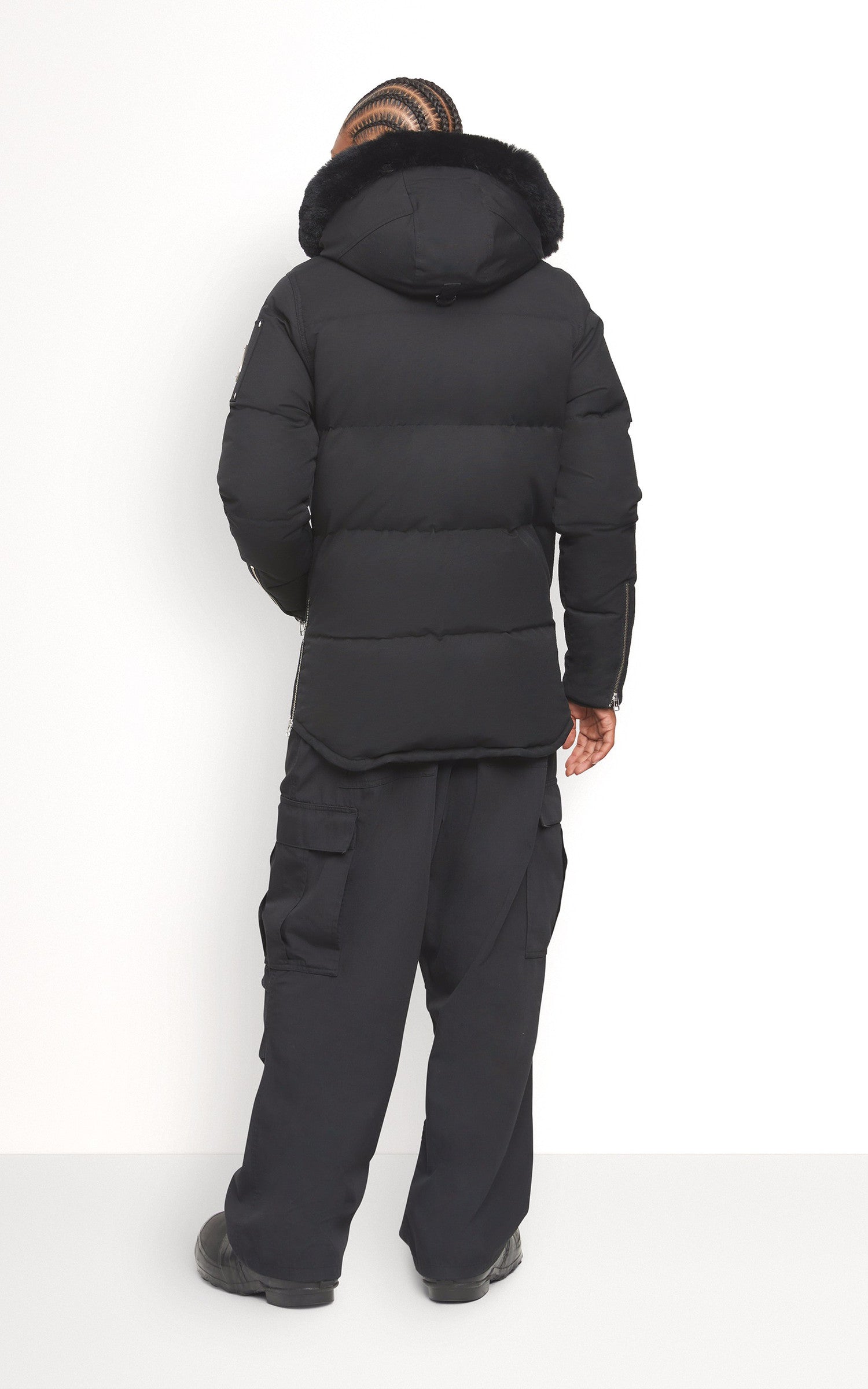 A "3Q JACKET M32MJ128S" Noir Moose Knuckles Ves Doudoune Homme back photo 4