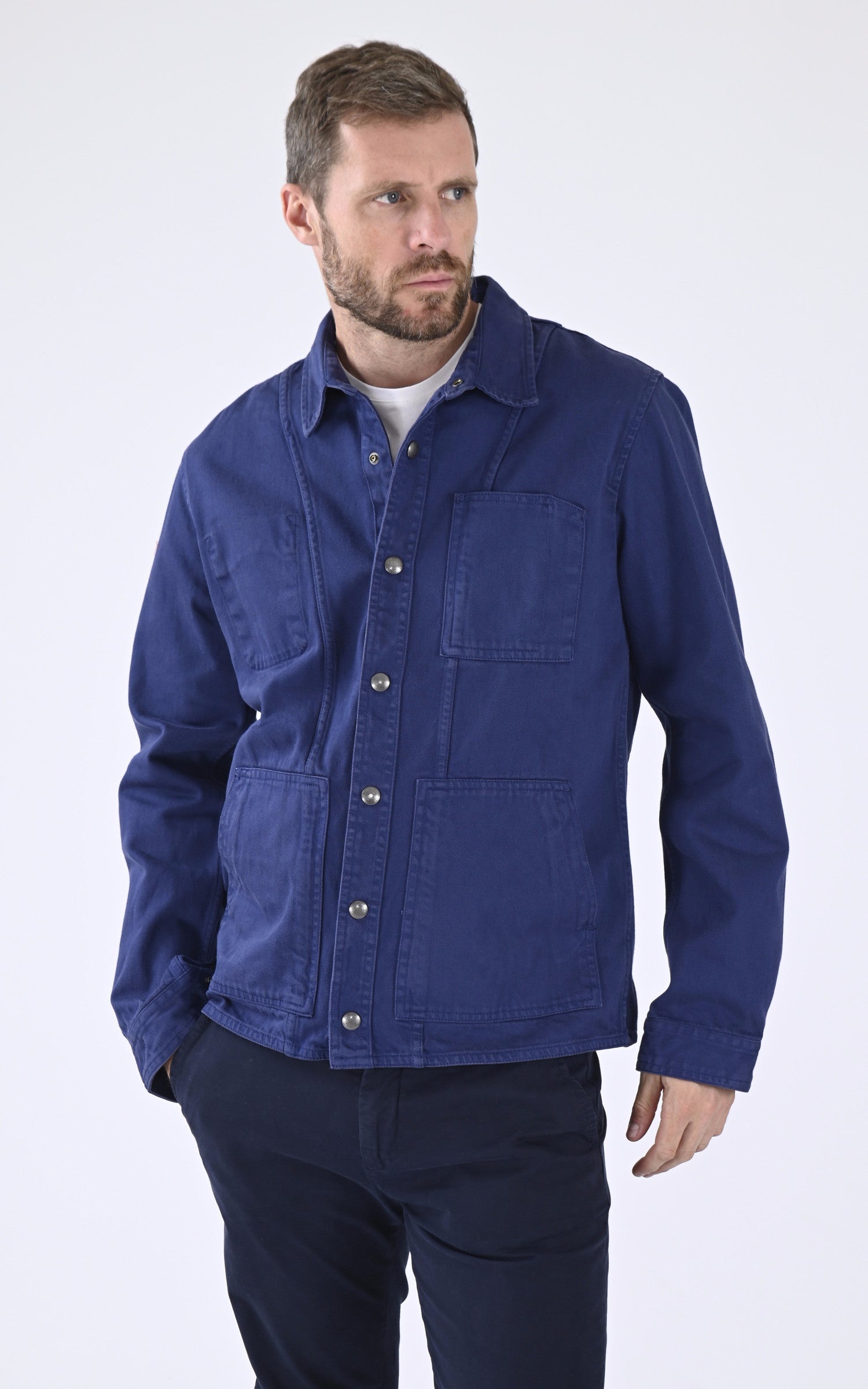 A "HOGDEN 102965" Bleu Daytona 73 Veste Homme closed photo