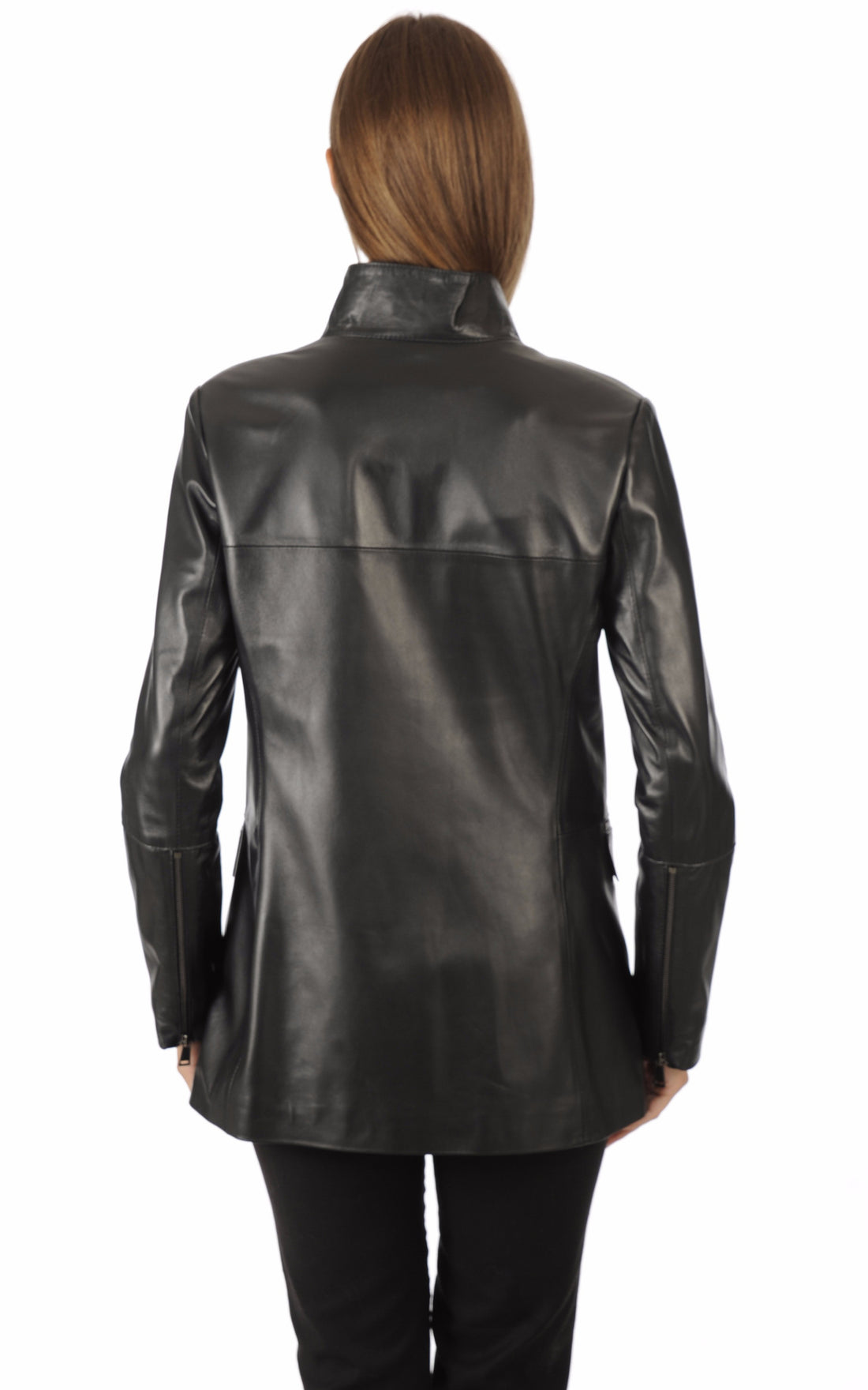 A "NANOU FF" Noir La Canadienne Veste Femme opened photo