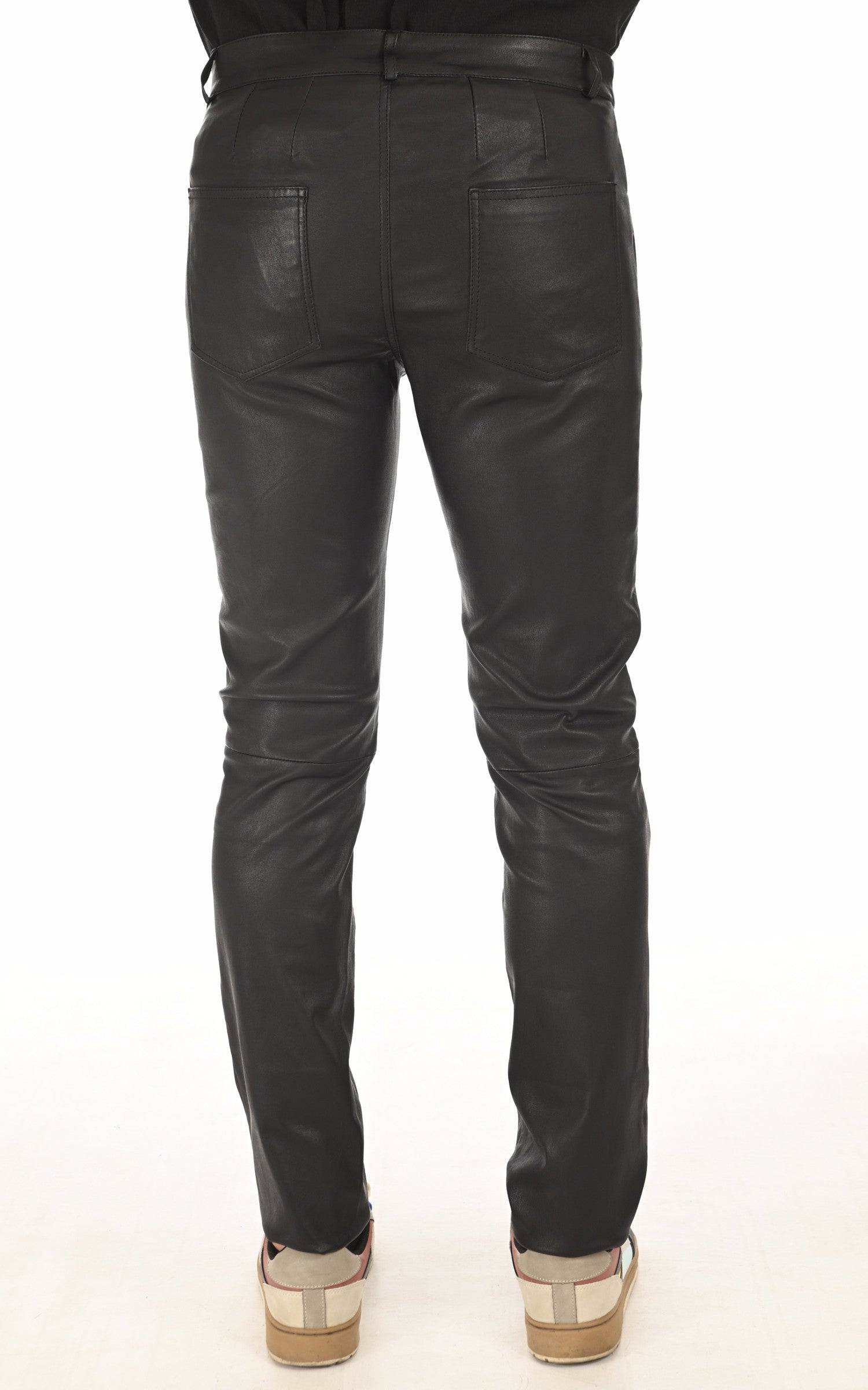 A "EMILE" Noir La Canadienne Pantalon Homme back photo
