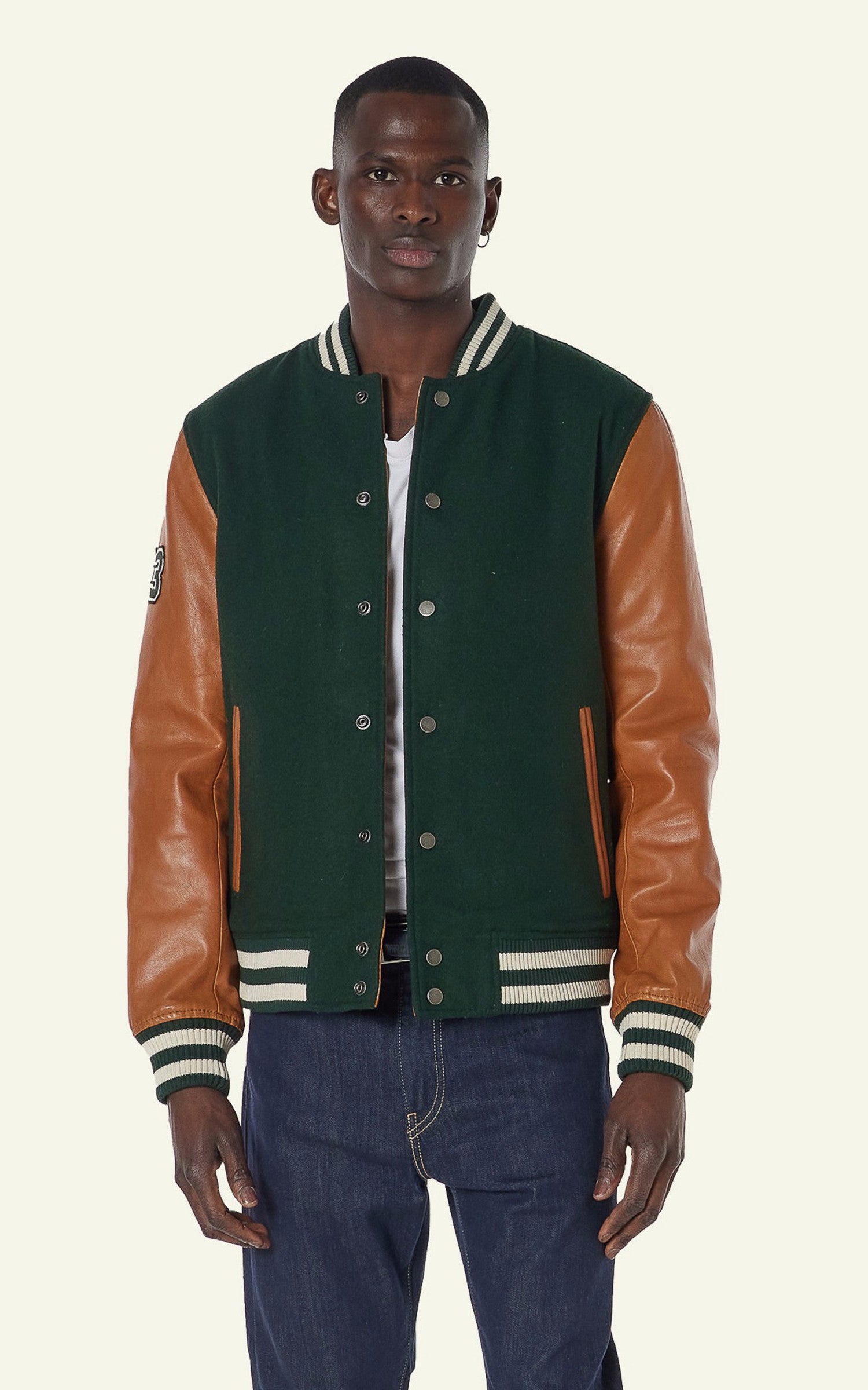 A "VARSITY" Vert Serge Pariente Blouson Homme opened photo