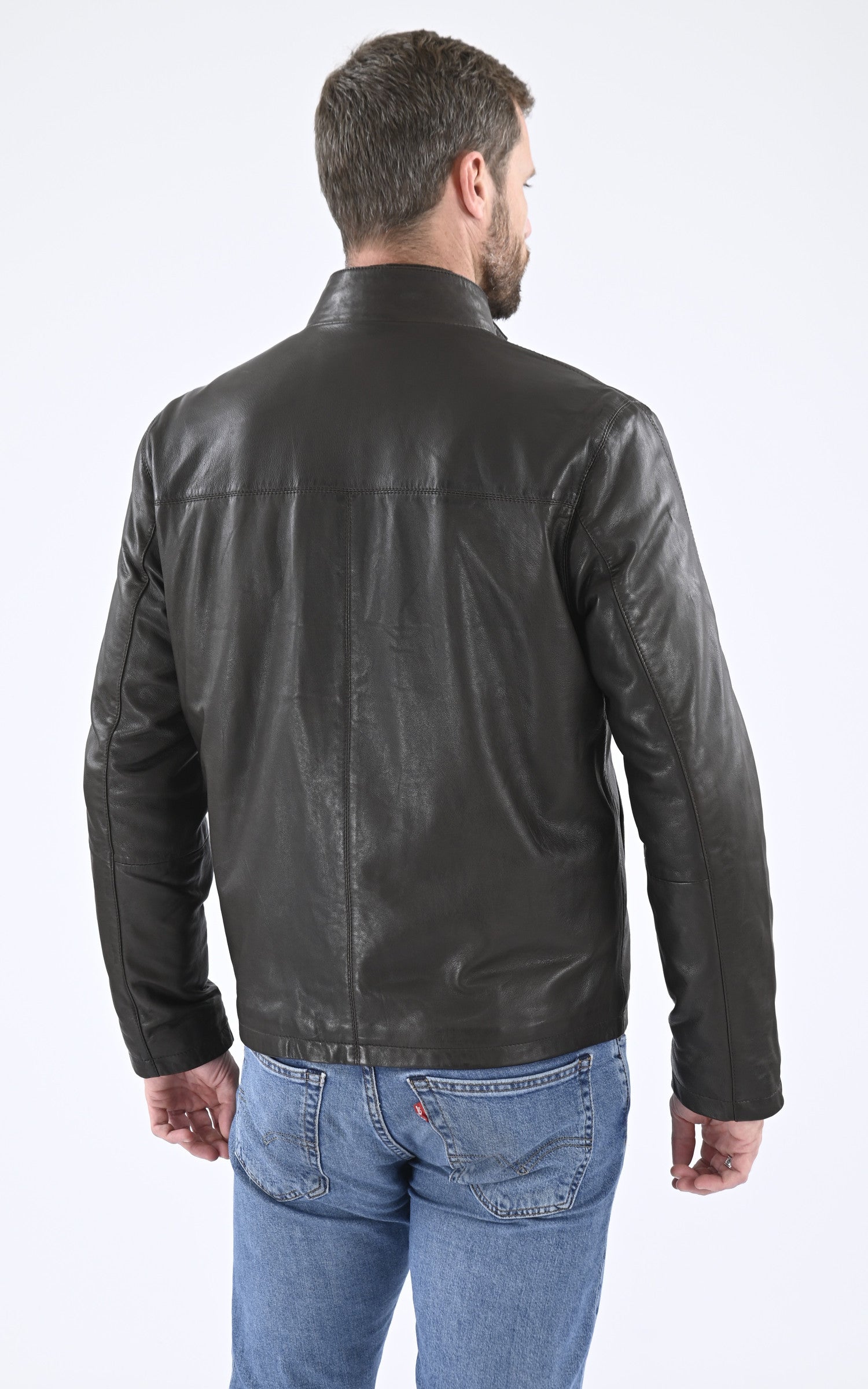 A "ORLANDO 7765" Marron Smarty Blouson Homme back photo