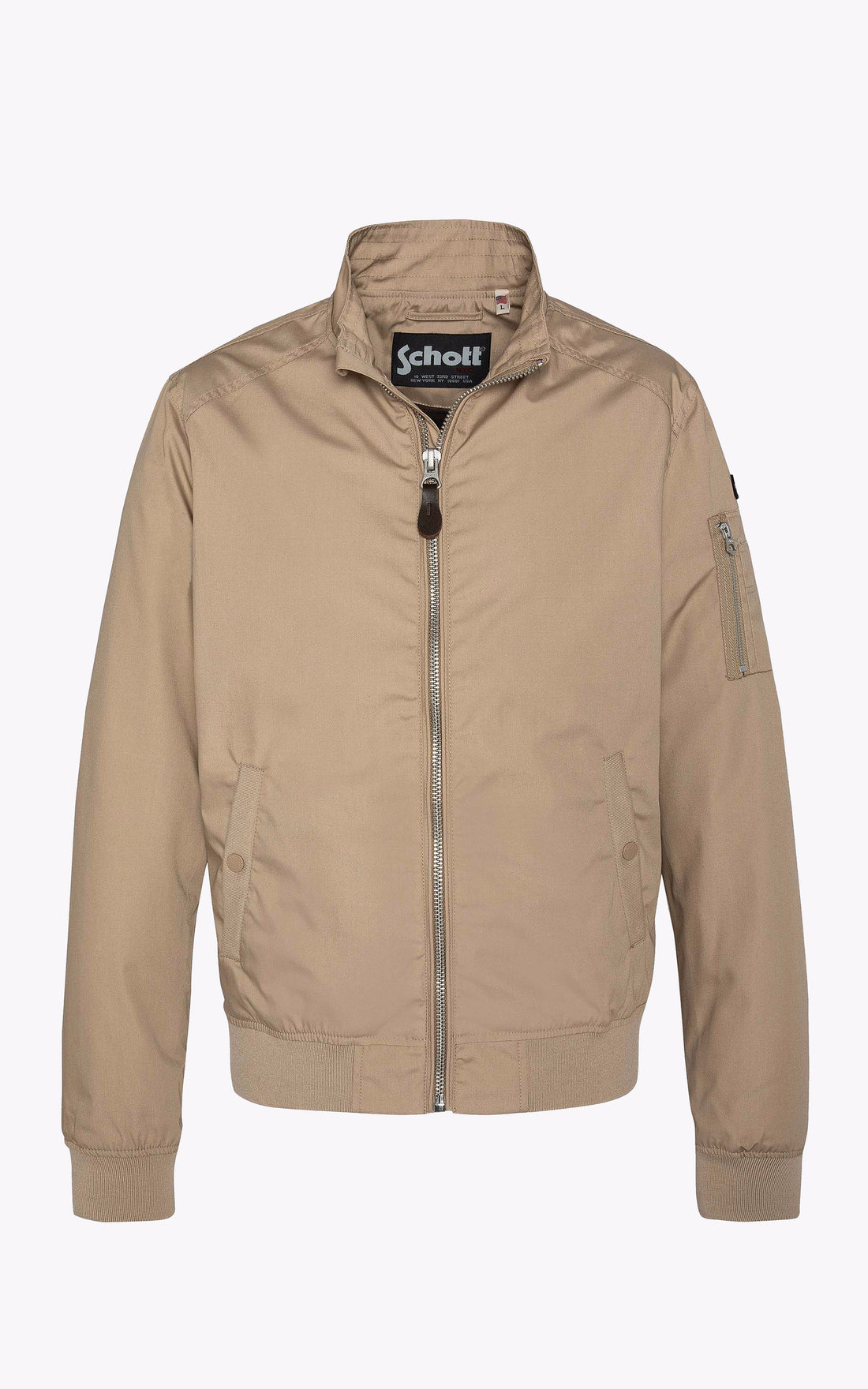A "KENNY" Beige Schott Blouson Homme opened photo