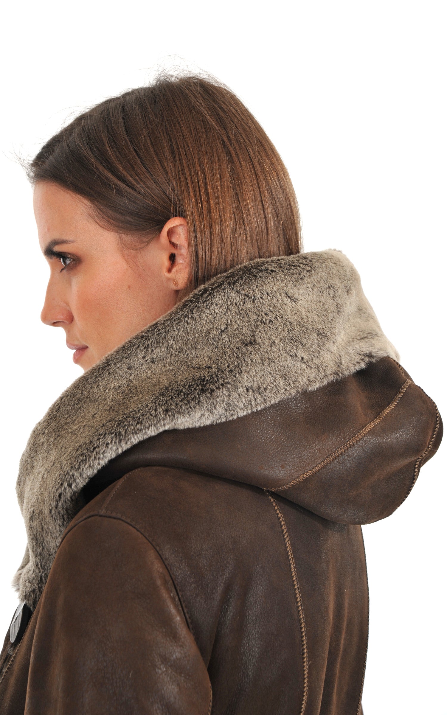 A "WD9013 ESP" Marron La Canadienne 3/4 Femme details photo