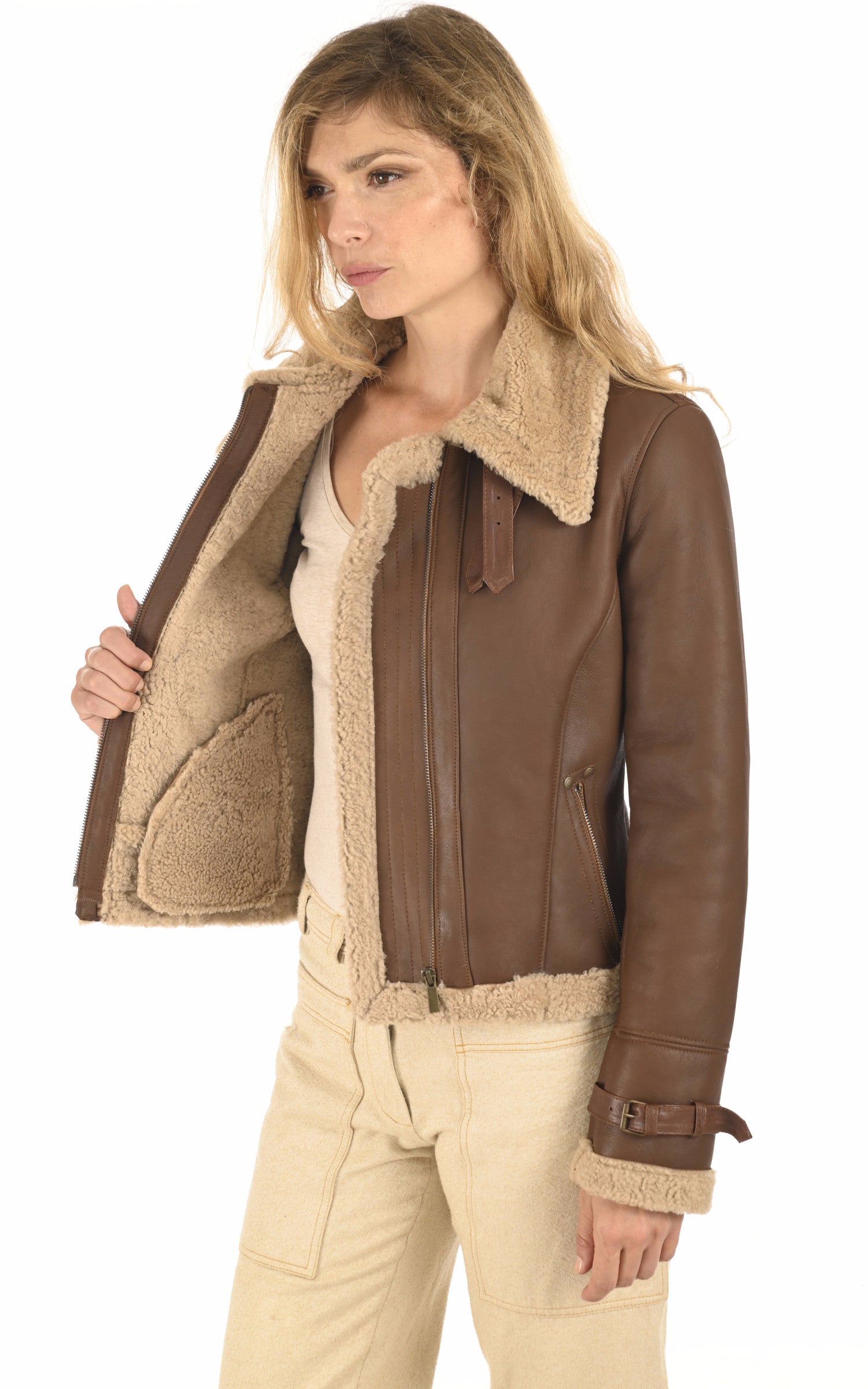 A "POLAR" Marron Clair La Canadienne Bombardier Femme interior photo