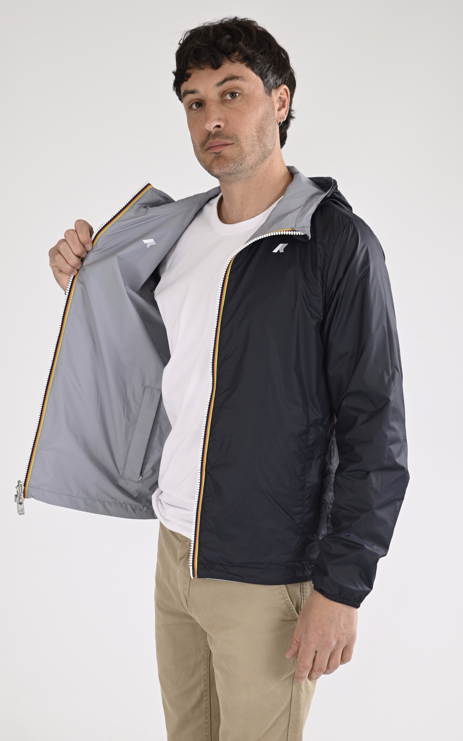 A "JACK ECO PLUS DOUBLE K2124EW" Bleu Marine K-Way Blouson Homme interior photo