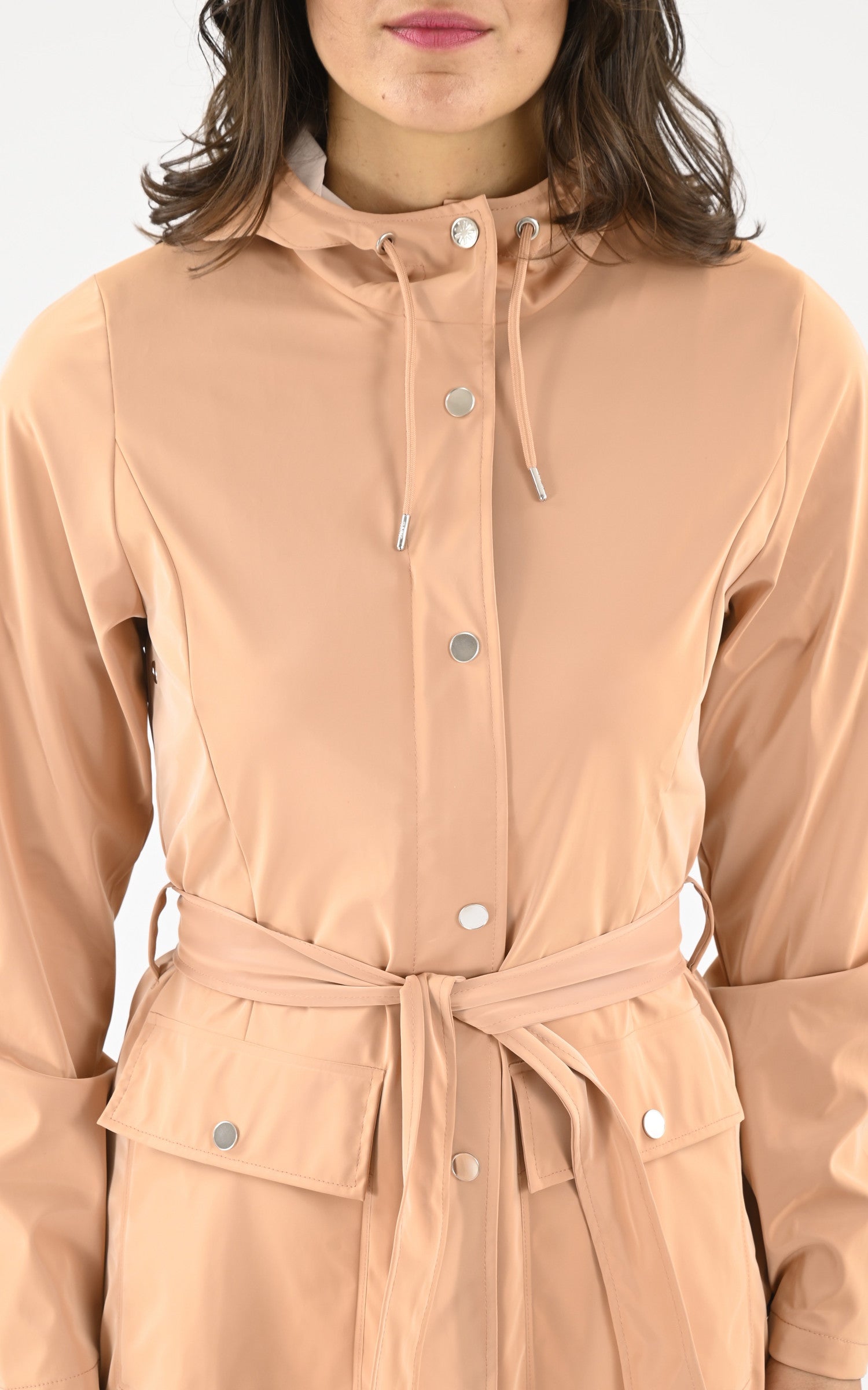 A "18130 CURVE JACKET" Rose Rains 3/4 Femme details photo