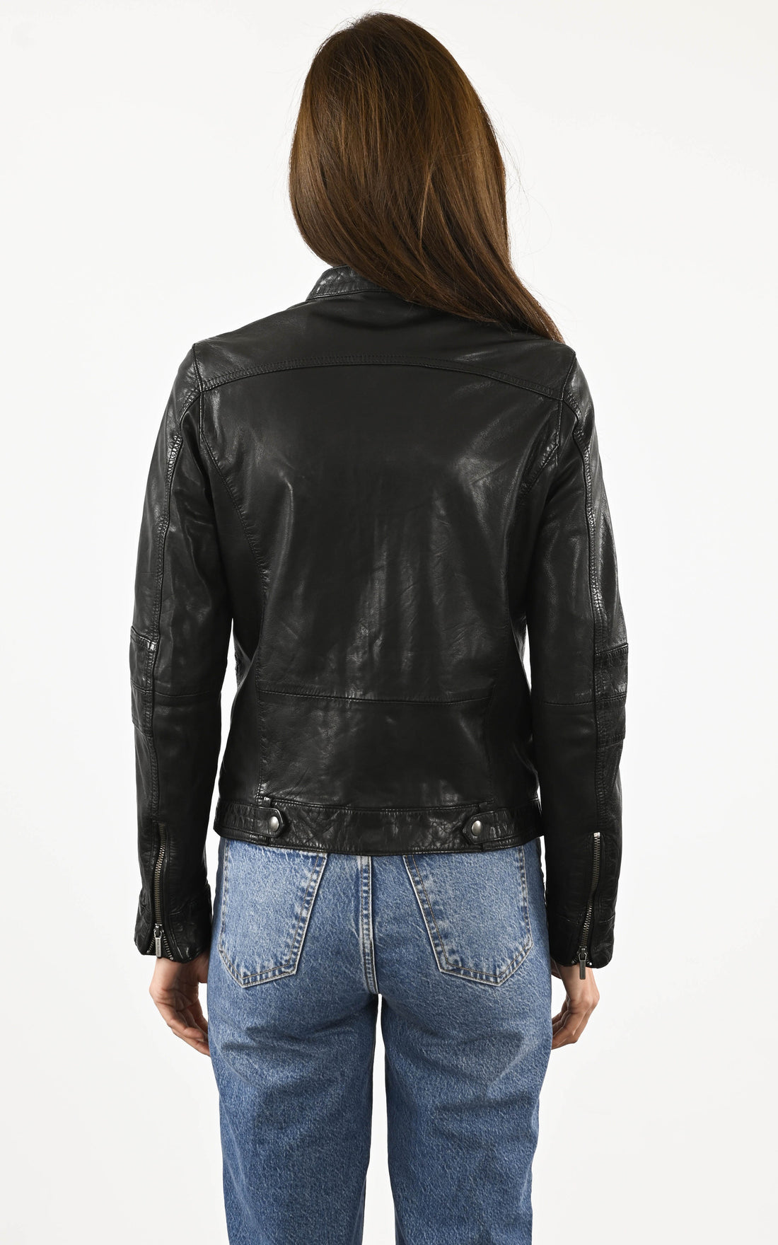 A "SILENE 100104" Noir Rose Garden Blouson Femme closed photo