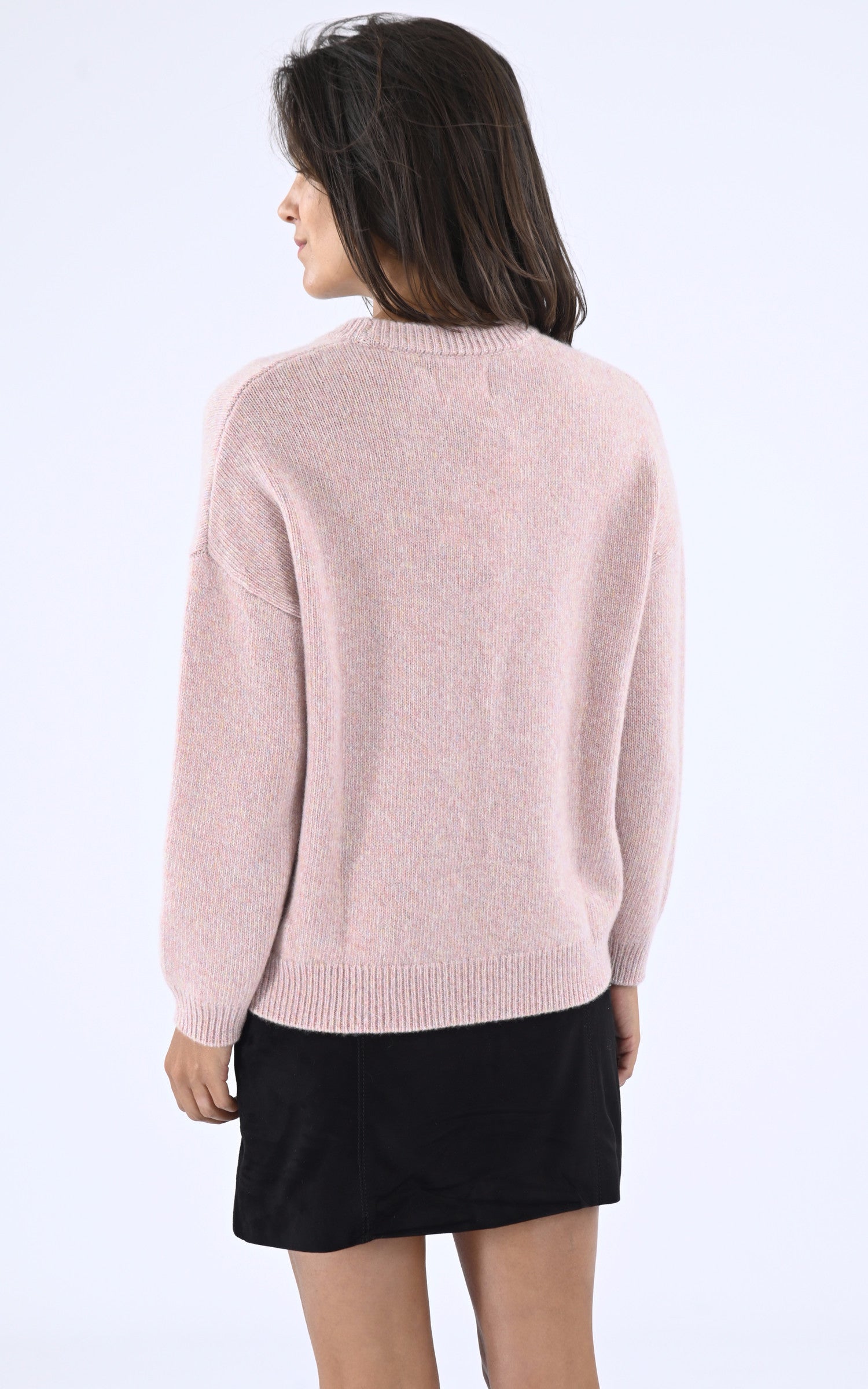 A "MARCELLO" Rose Les Tricots de Léa Pull Femme back photo