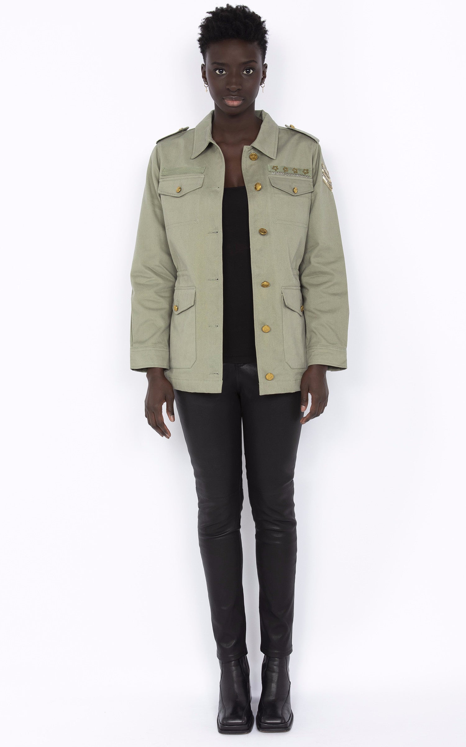 A "JKTBONNIEW" Vert Schott Veste Femme interior photo 3