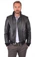 A "184SM" Noir Schott Blouson Homme opened photo