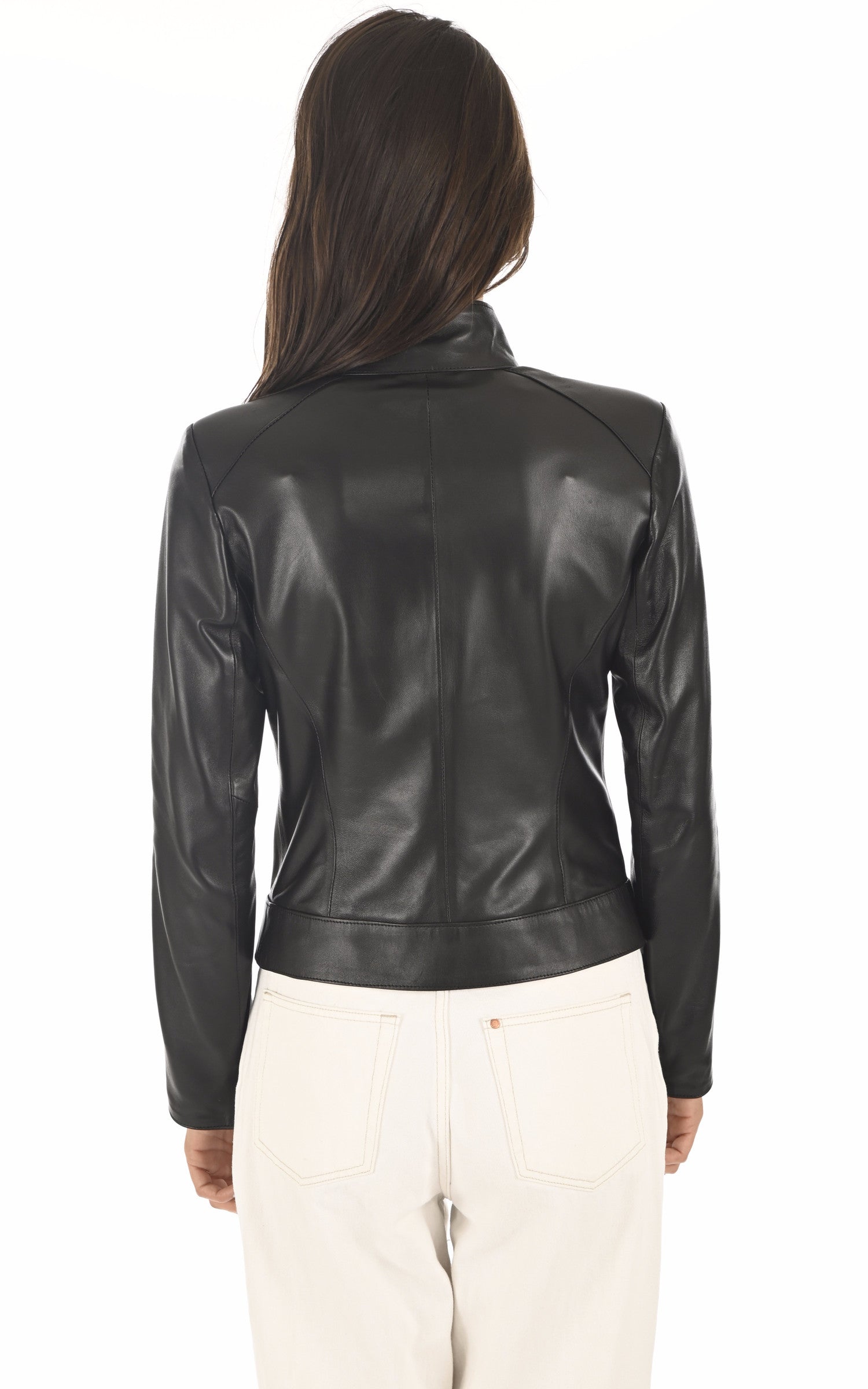 A "NINIS FF" Noir La Canadienne Blouson Femme back photo