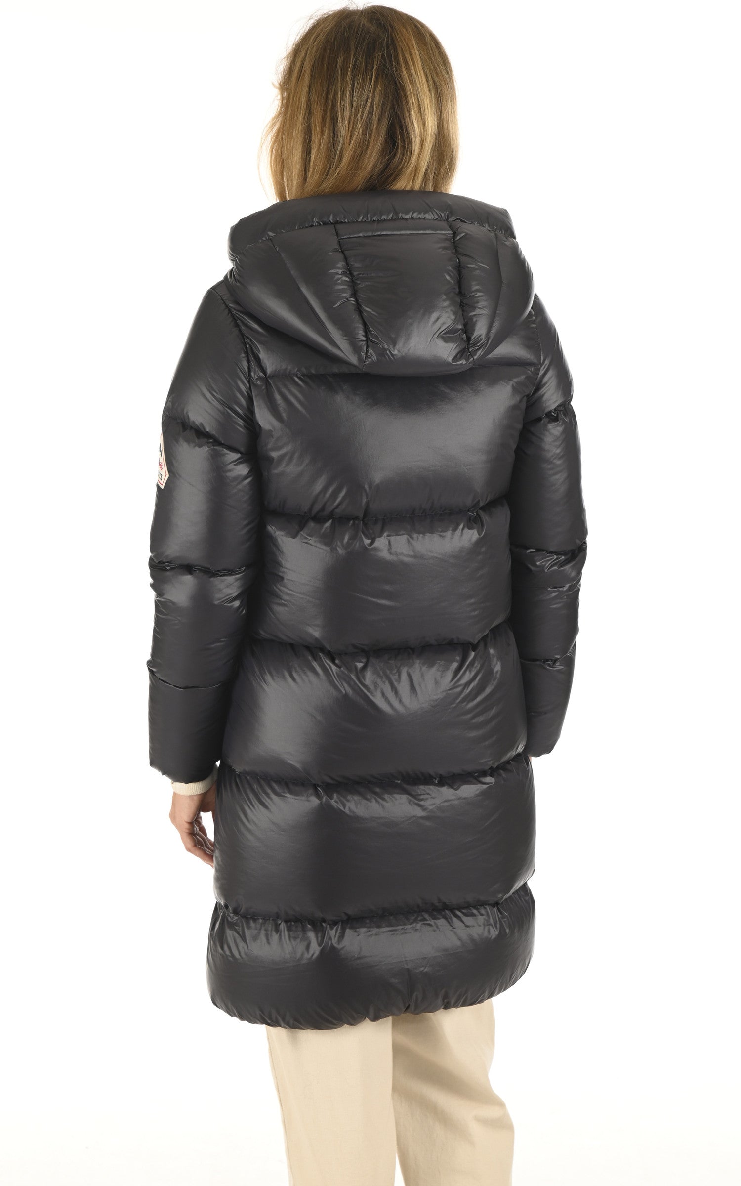 A "TAMARA FF" Black Pyrenex 3/4 Doudoune Femme back photo 4