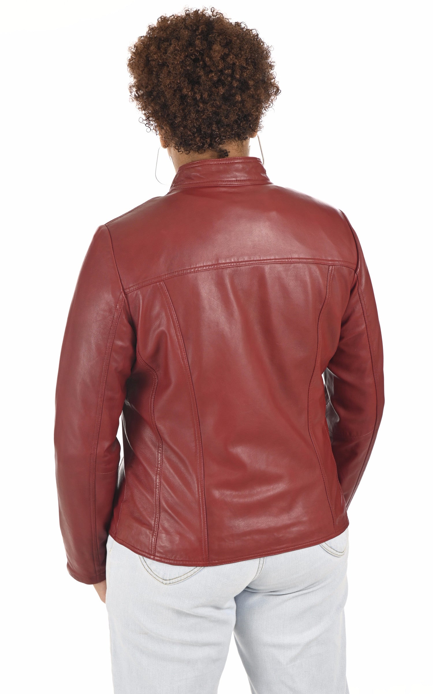 A "PP100" Rouge La Canadienne Blouson Femme back photo