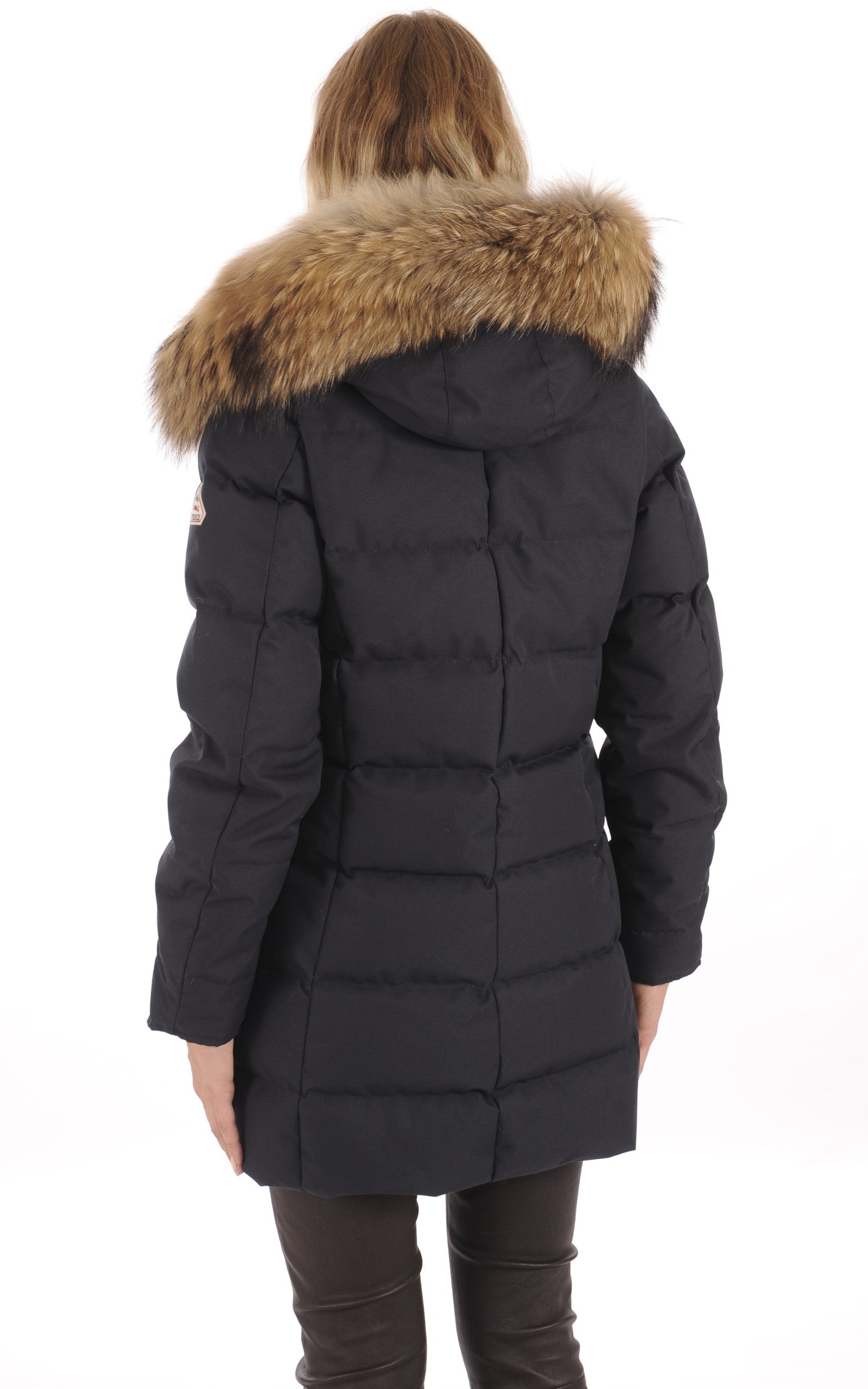A "GRENOBLE FUR" Amiral Pyrenex 3/4 Doudoune Femme back photo 4