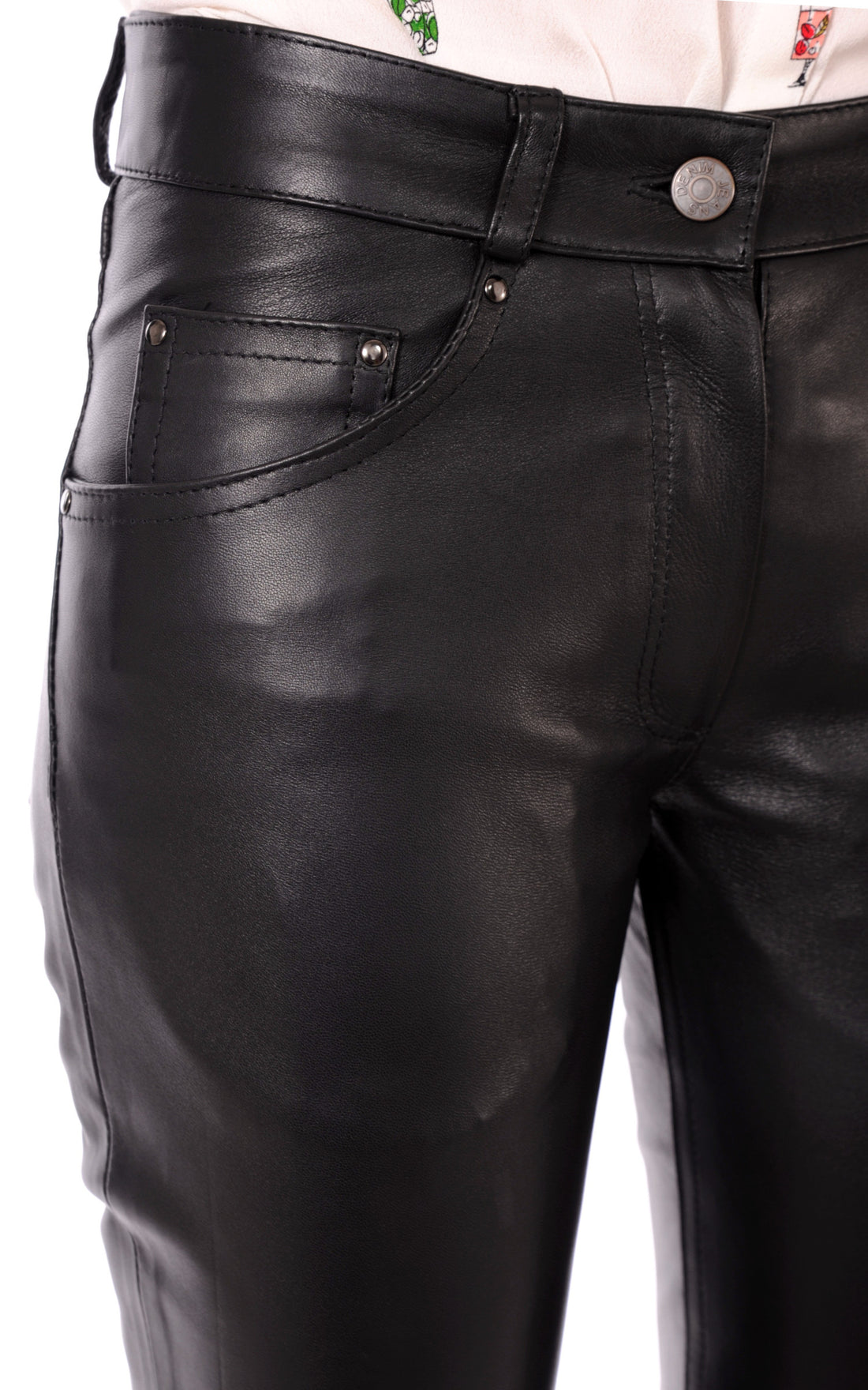 A "501 F SLIM FF" Noir La Canadienne Pantalon Femme closed photo