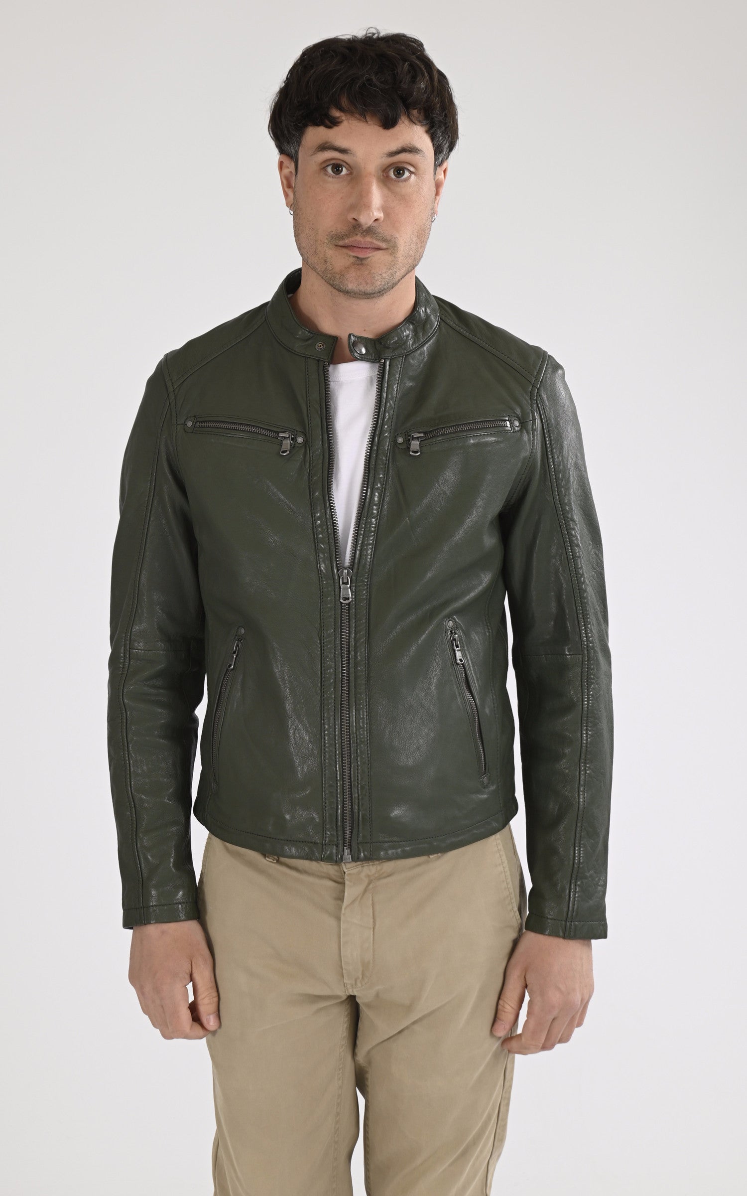 A "GAFINO 101843" Vert Daytona 73 Blouson Homme closed photo