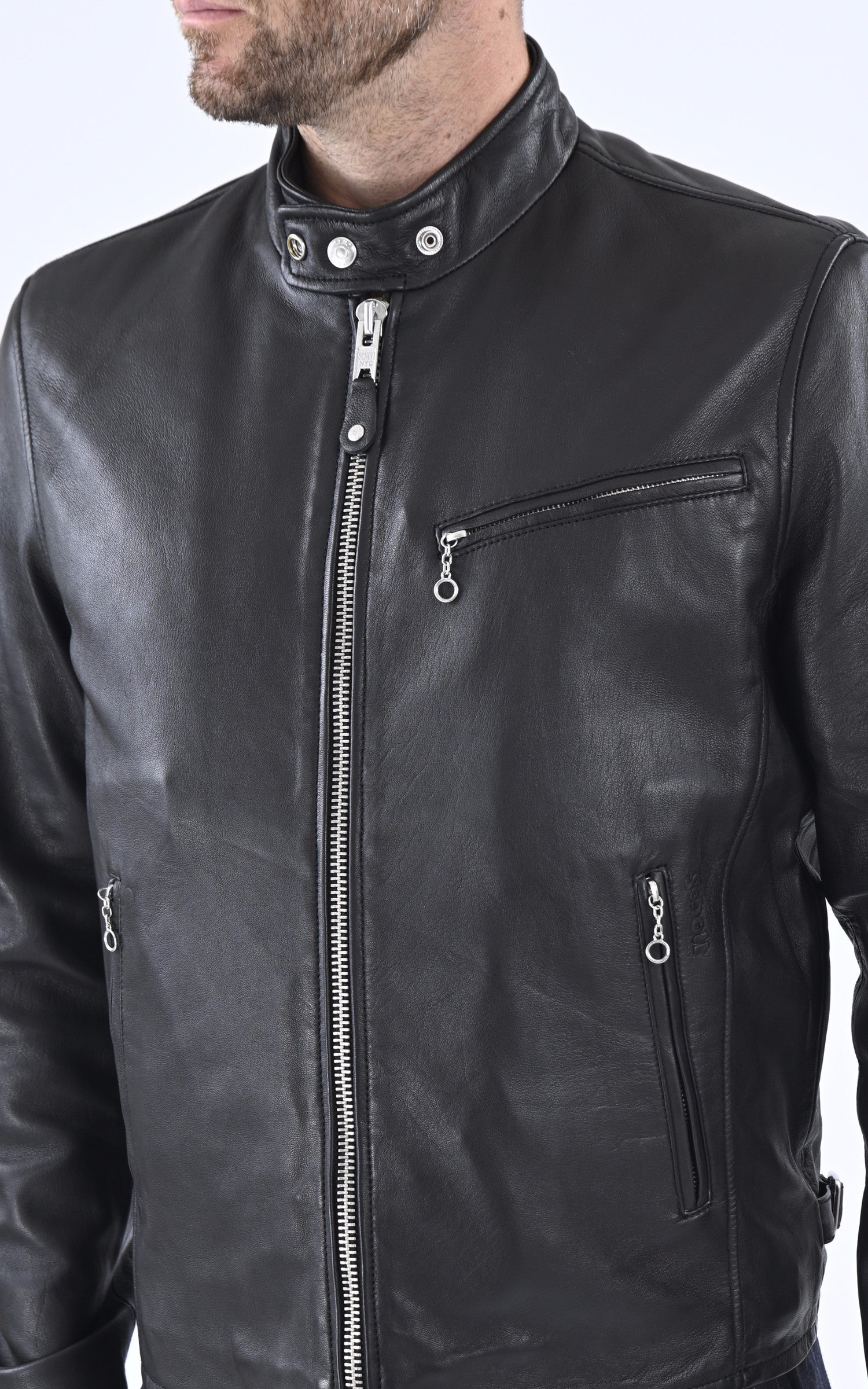 A "LC949D" Noir Schott Blouson Homme details photo