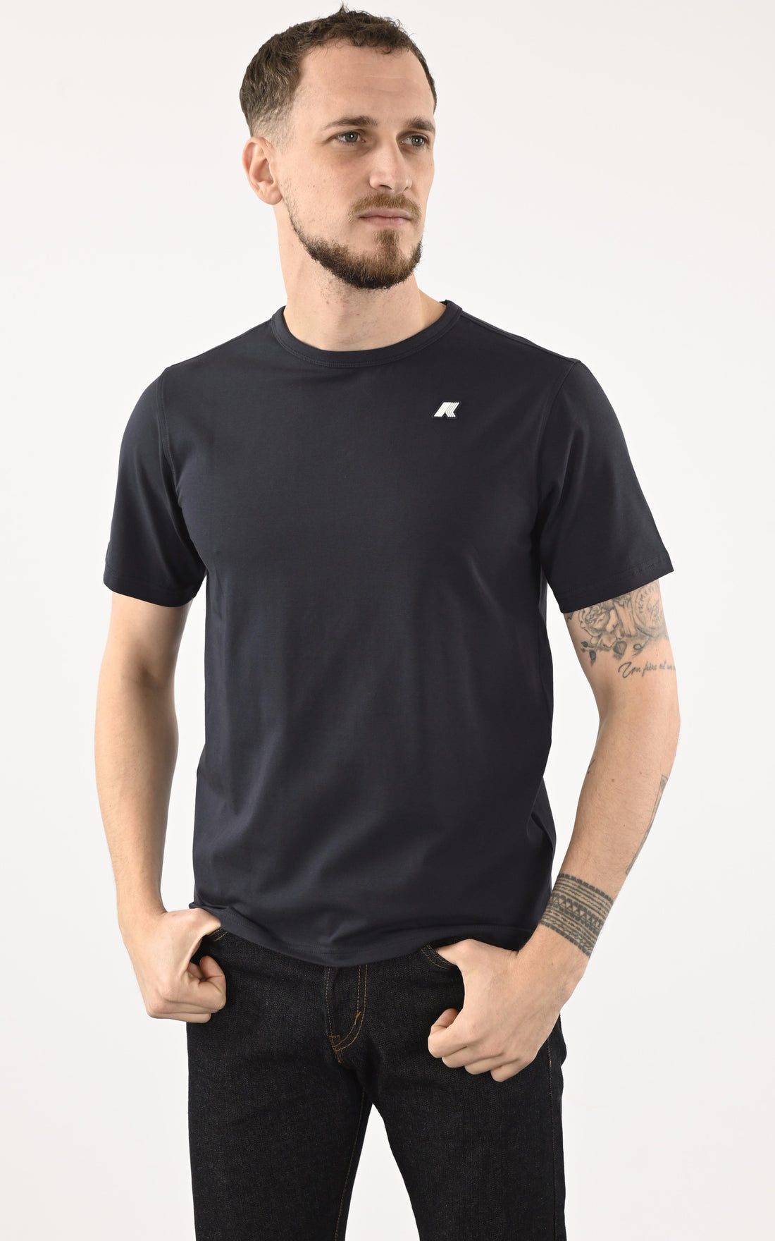 A "ADAME K71349W" Bleu K-Way T-shirt Homme opened photo