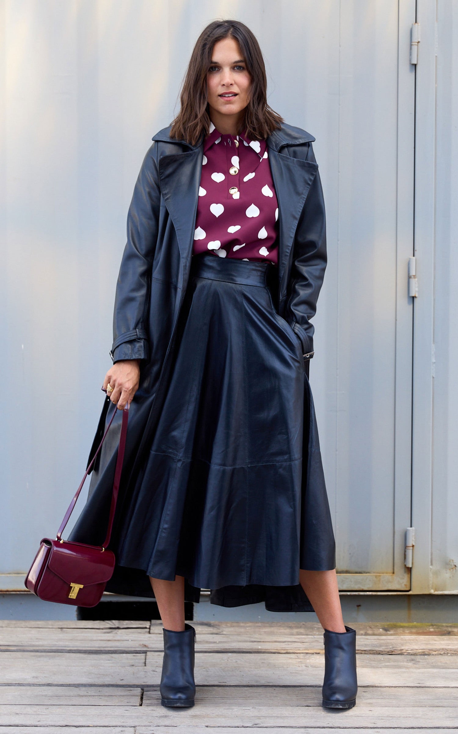 A "TANIA" Bordeaux Tara Jarmon Top Femme details photo