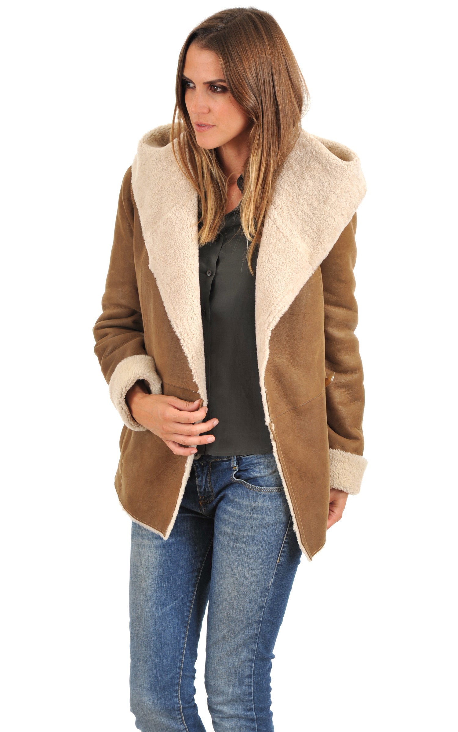 A "CH1T7002 ESP" Miel La Canadienne Veste Femme opened photo