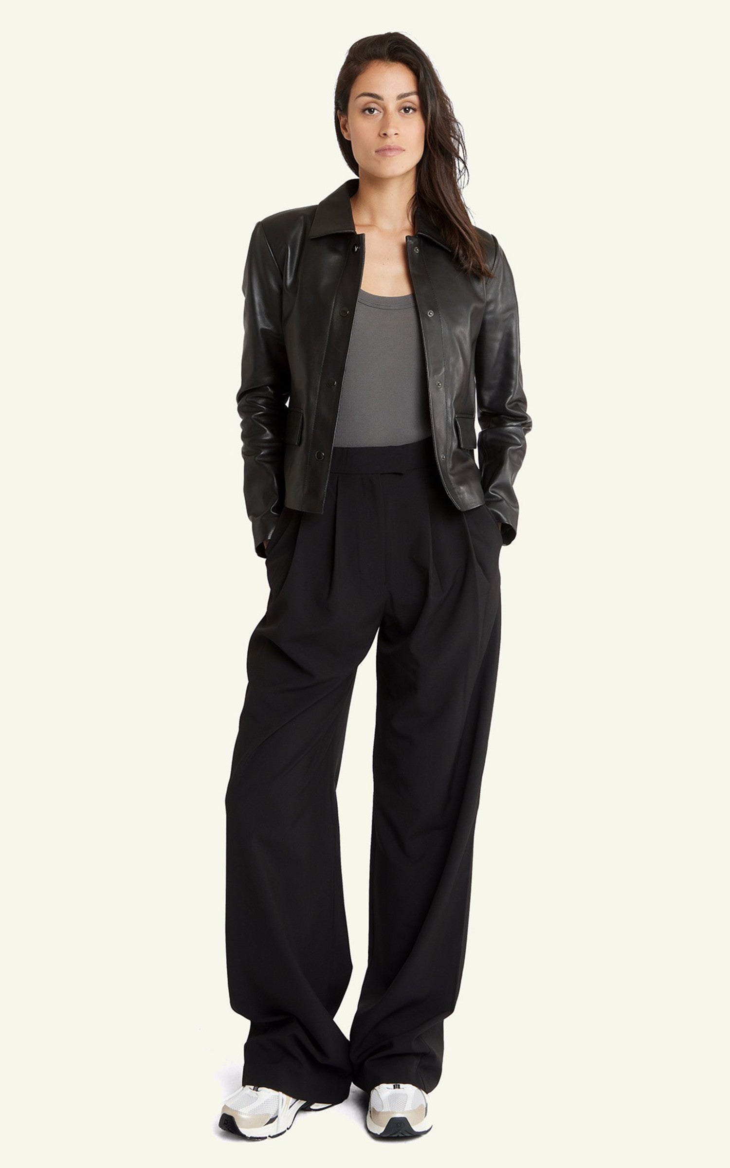 A "ANNE" Black Serge Pariente Veste Femme back photo