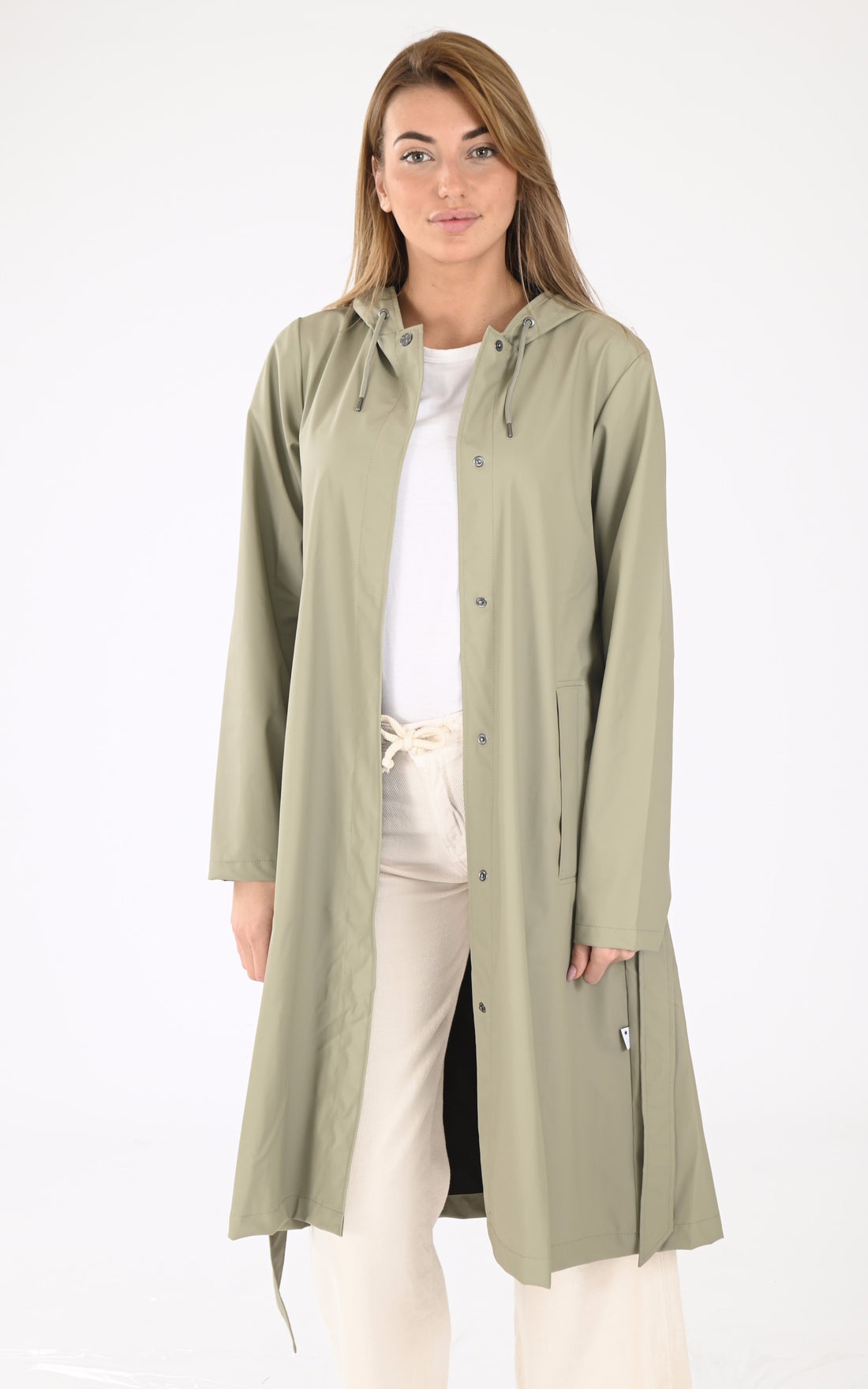 A "12040 A-LINE LONGER" Vert Rains 7/8 Femme opened photo