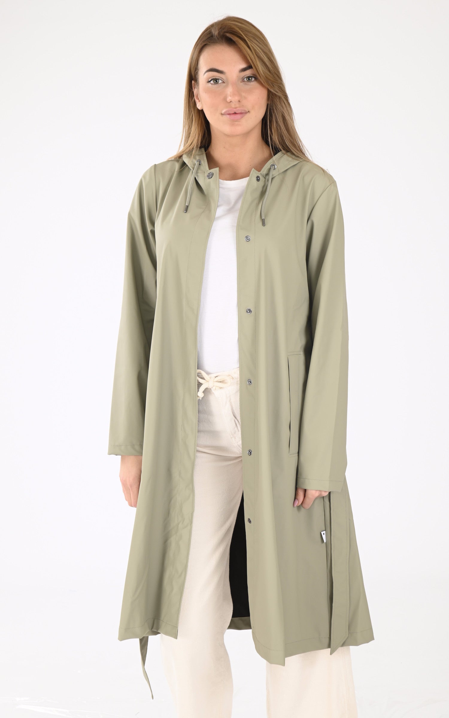 A "12040 A-LINE LONGER" Vert Rains 7/8 Femme closed photo