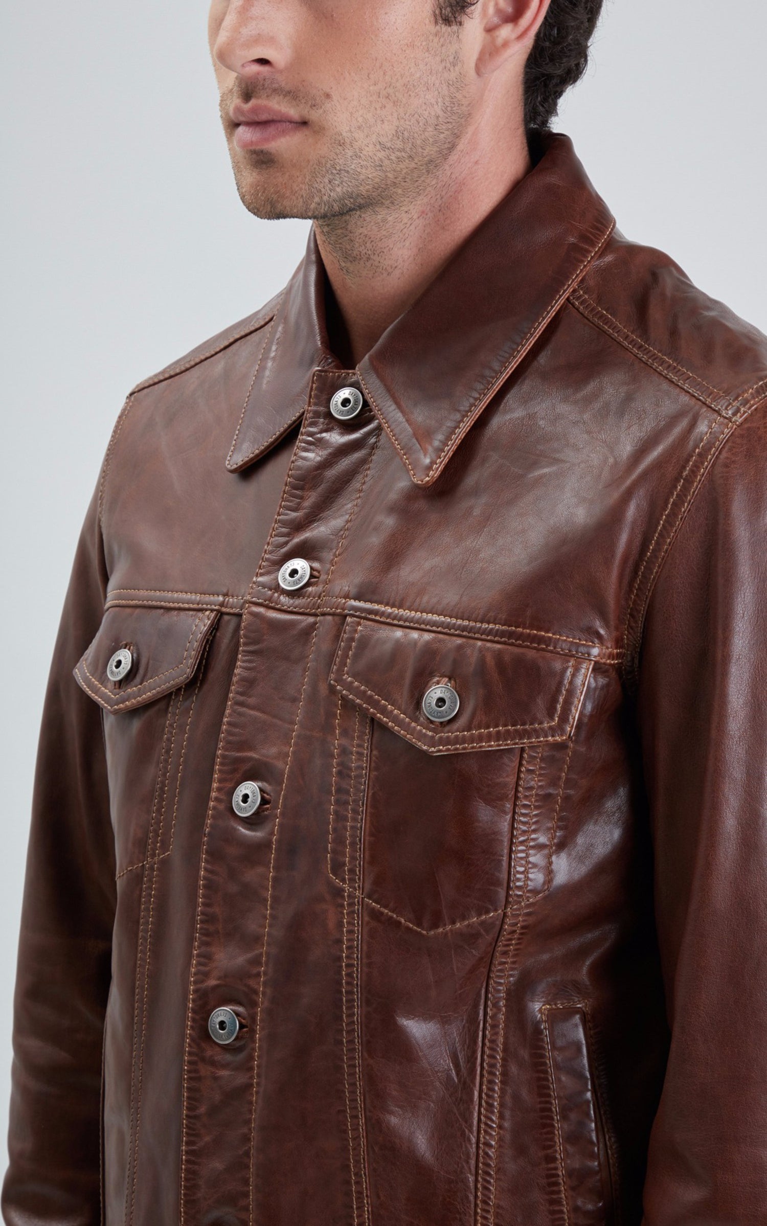 A "BAKER 101846" Marron Daytona 73 Blouson Homme interior photo 3