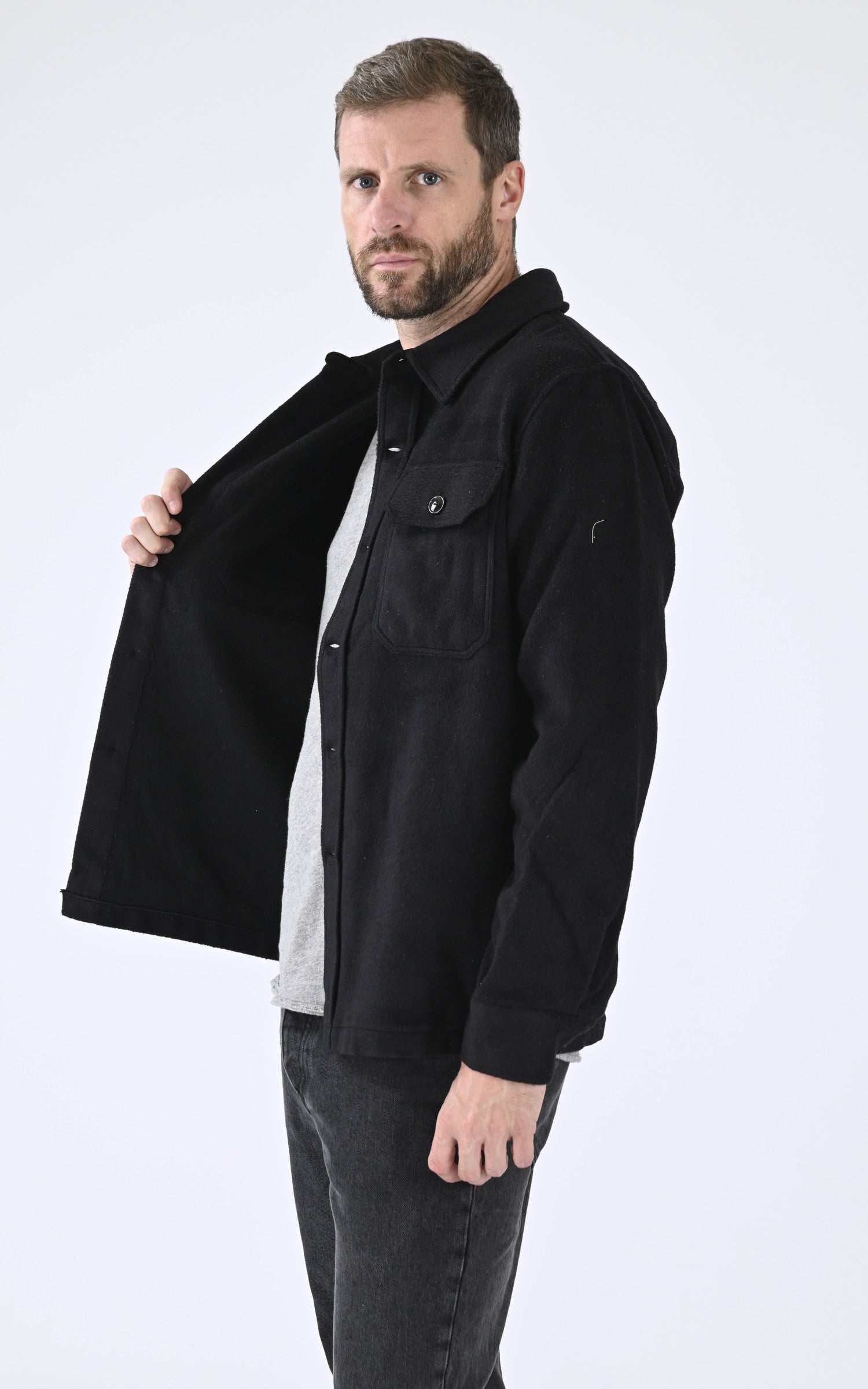 A "SH CARL 3" Noir Schott Chemise Homme interior photo
