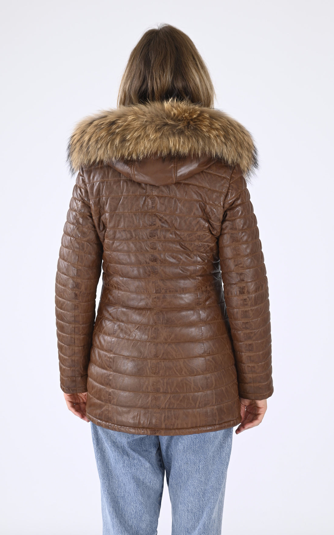 A "POPPING 62592" Cognac Oakwood Ves Doudoune Femme closed photo