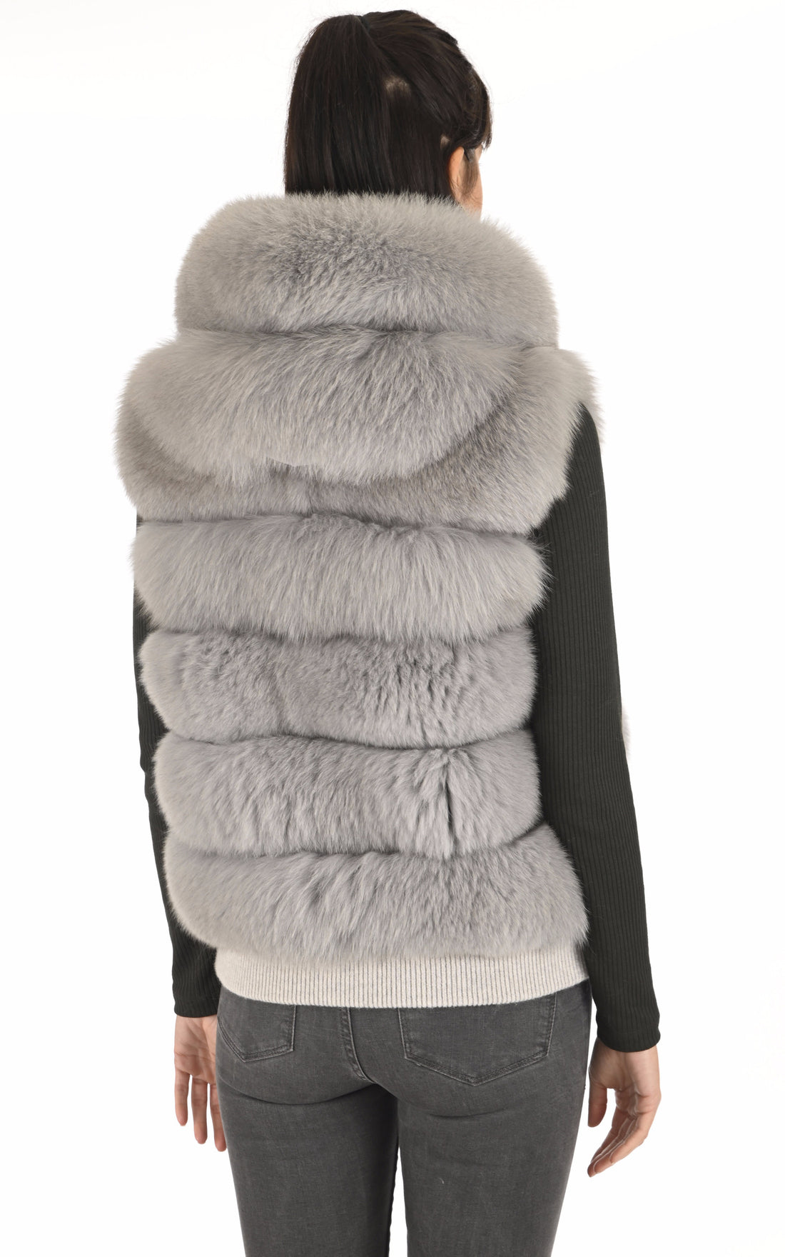 A "L602xF" Gris Suprema Gilet Femme opened photo