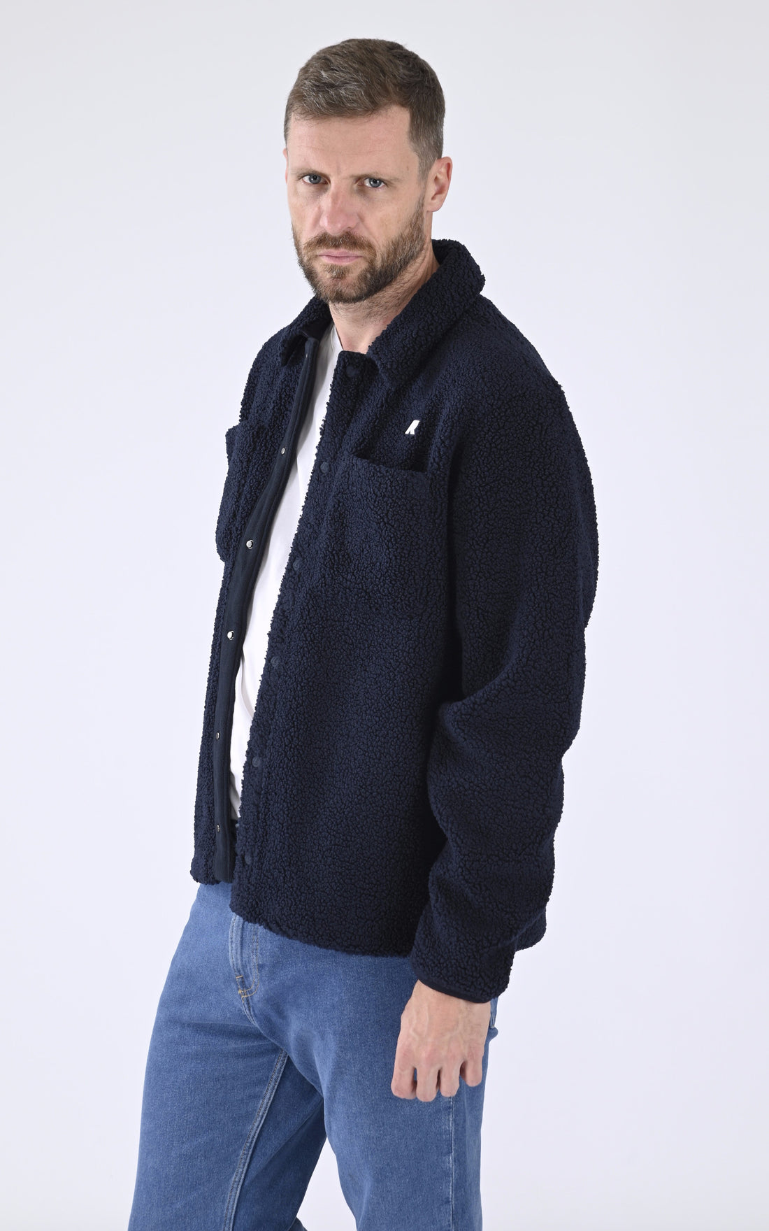 A "CAMERON SHERPA K61322W" Bleu Marine K-Way Chemise Homme closed photo