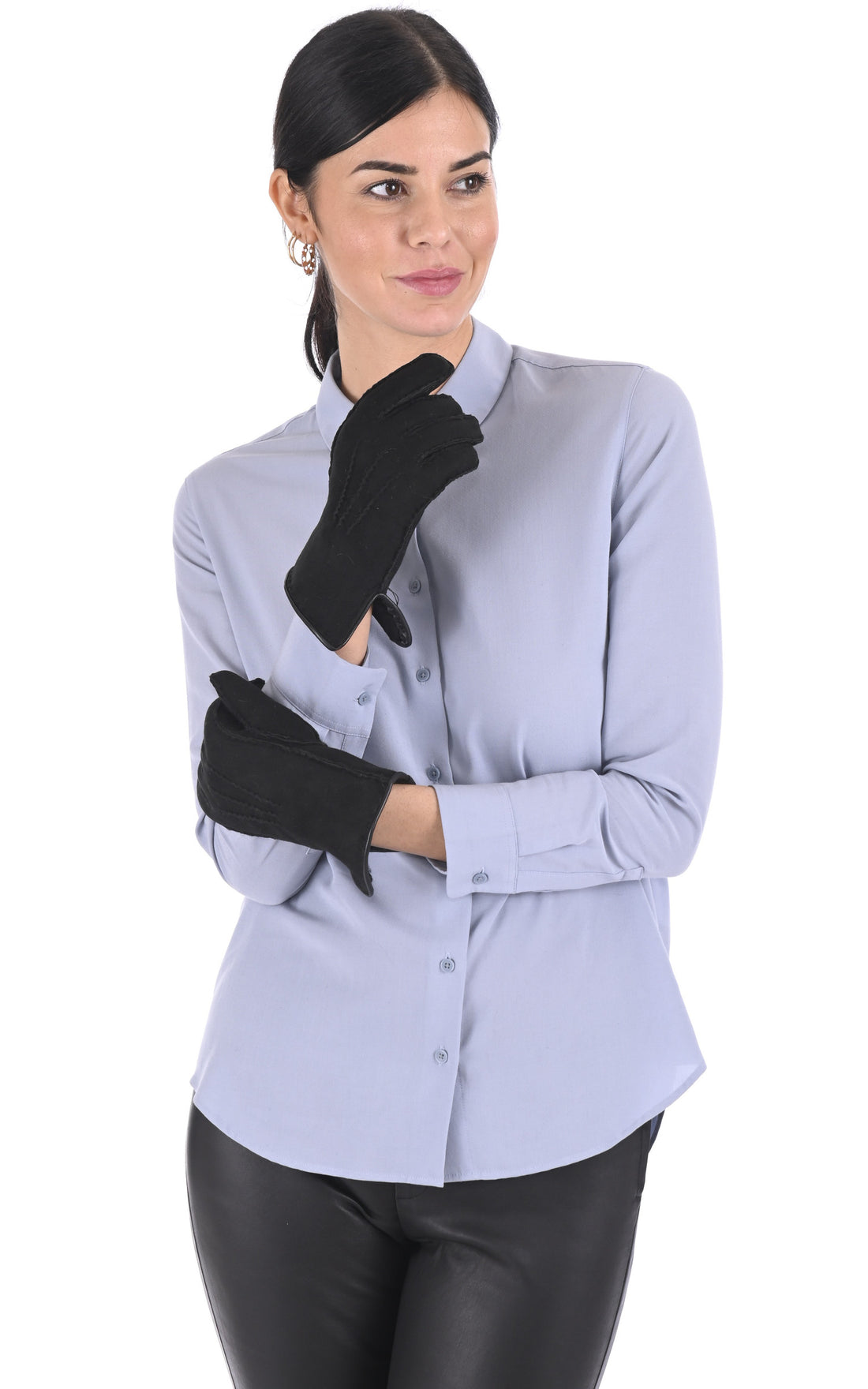 A "RPFL12756F" Noir La Canadienne Gants Femme closed photo