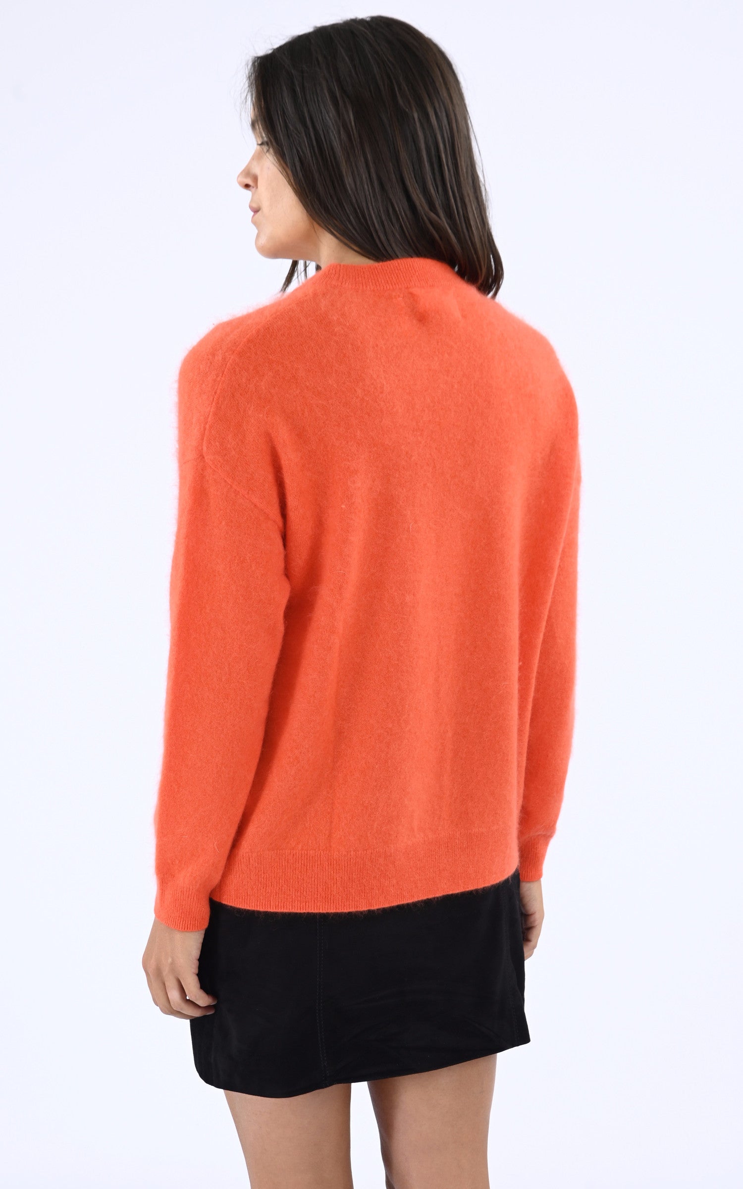 A "MARINETTE" Orange Les Tricots de Léa Pull Femme back photo