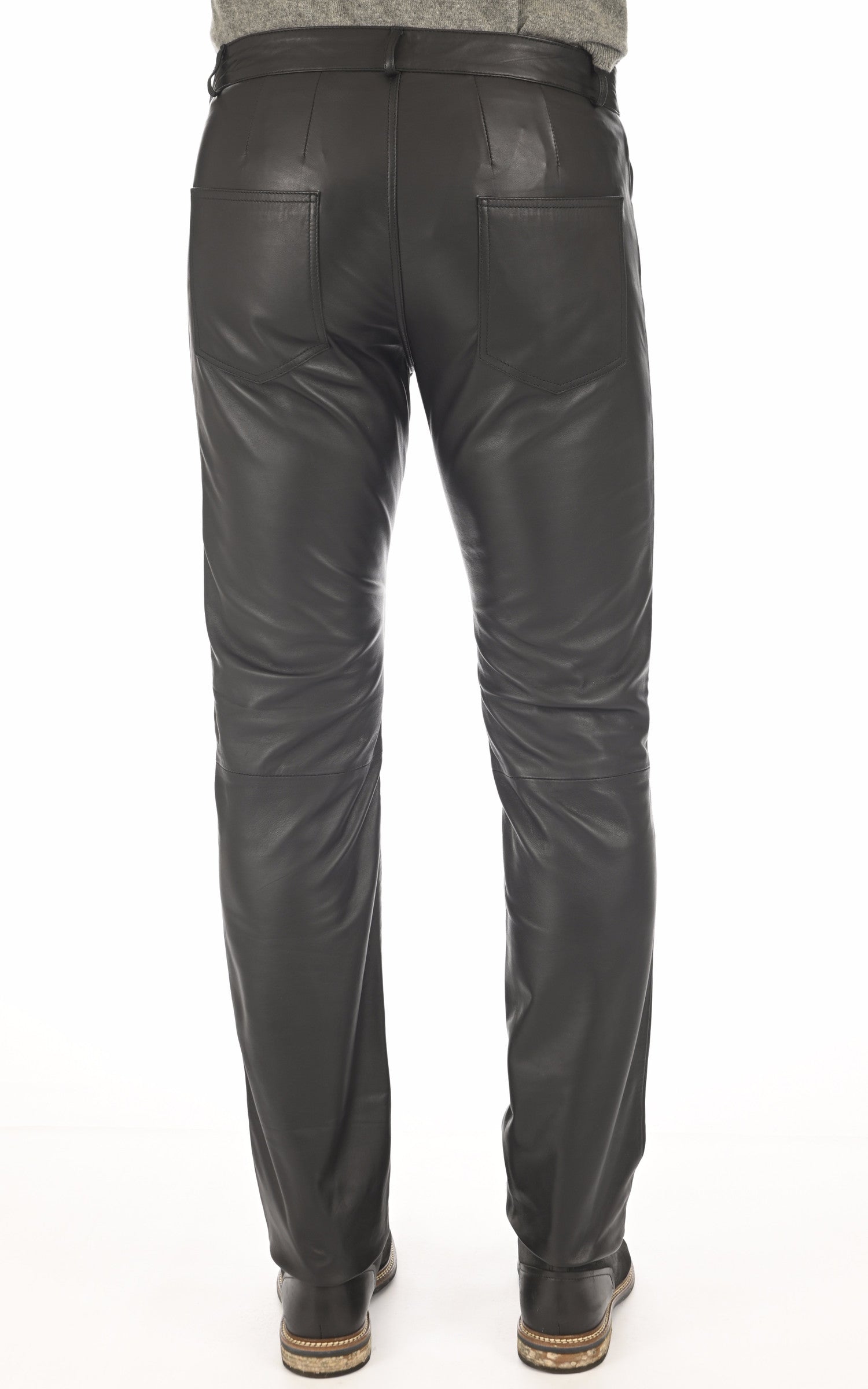 A "EMILIEN" Noir La Canadienne Pantalon Homme back photo