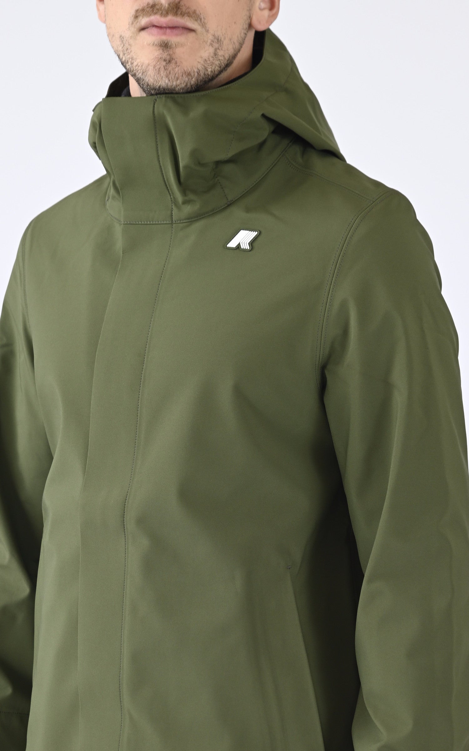A "THOMAS BONDED K7126WW" Vert K-Way 3/4 Homme details photo
