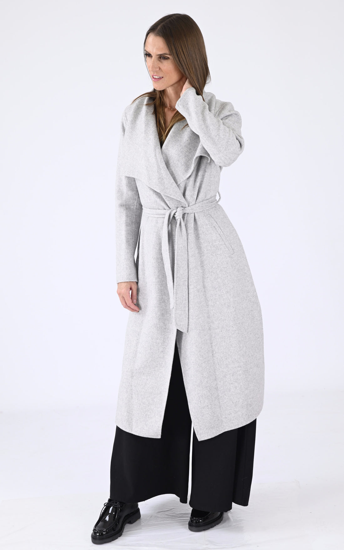 A "BRITTA" Gris Soia & Kyo Manteau Femme opened photo