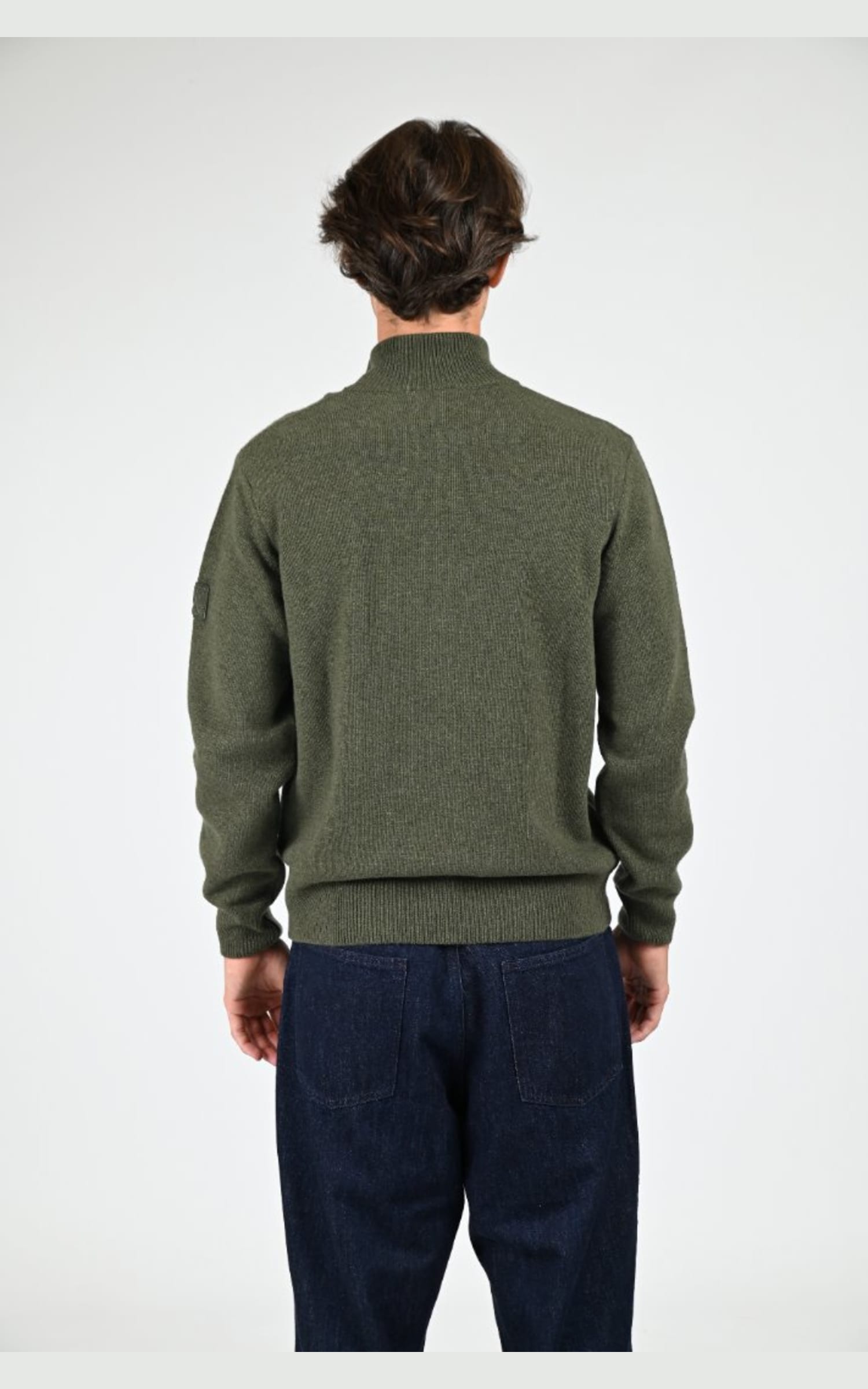 Pull Textile Homme Aigle, modèle Aiw25mkni001 de couleur kaki